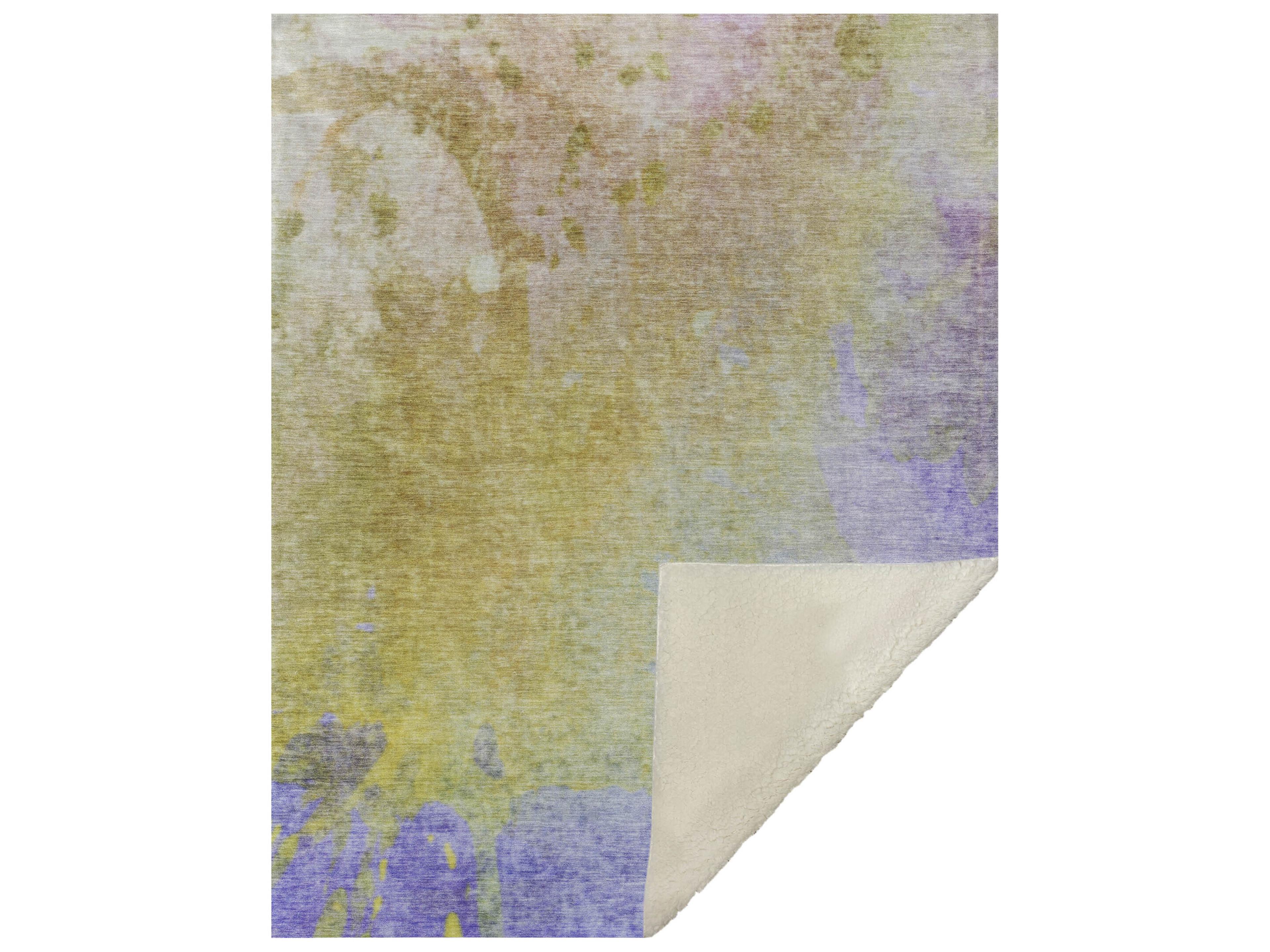 Dalyn Sherpa Gold Polyester Throw