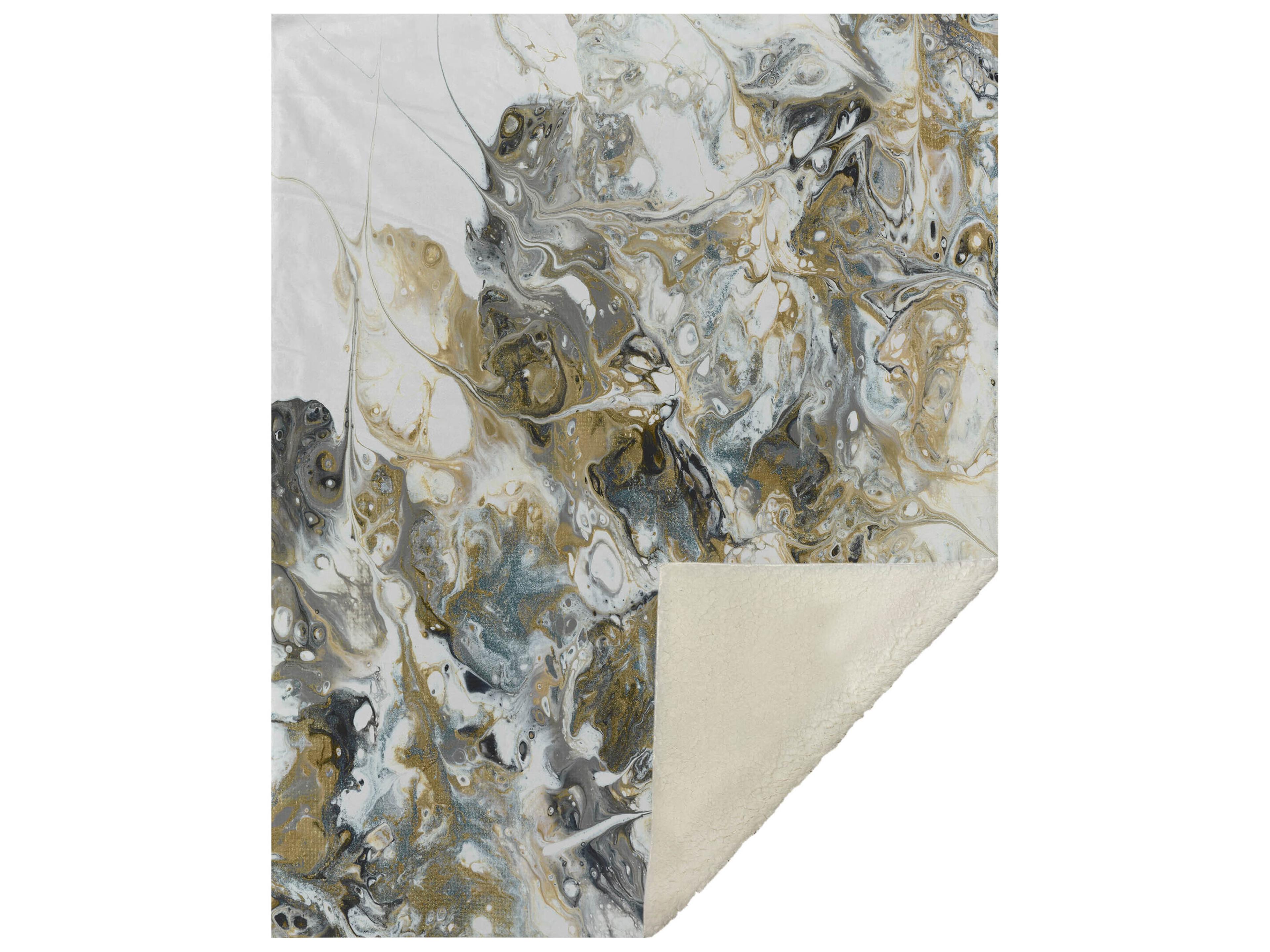 Dalyn Sherpa Neutral Polyester Throw