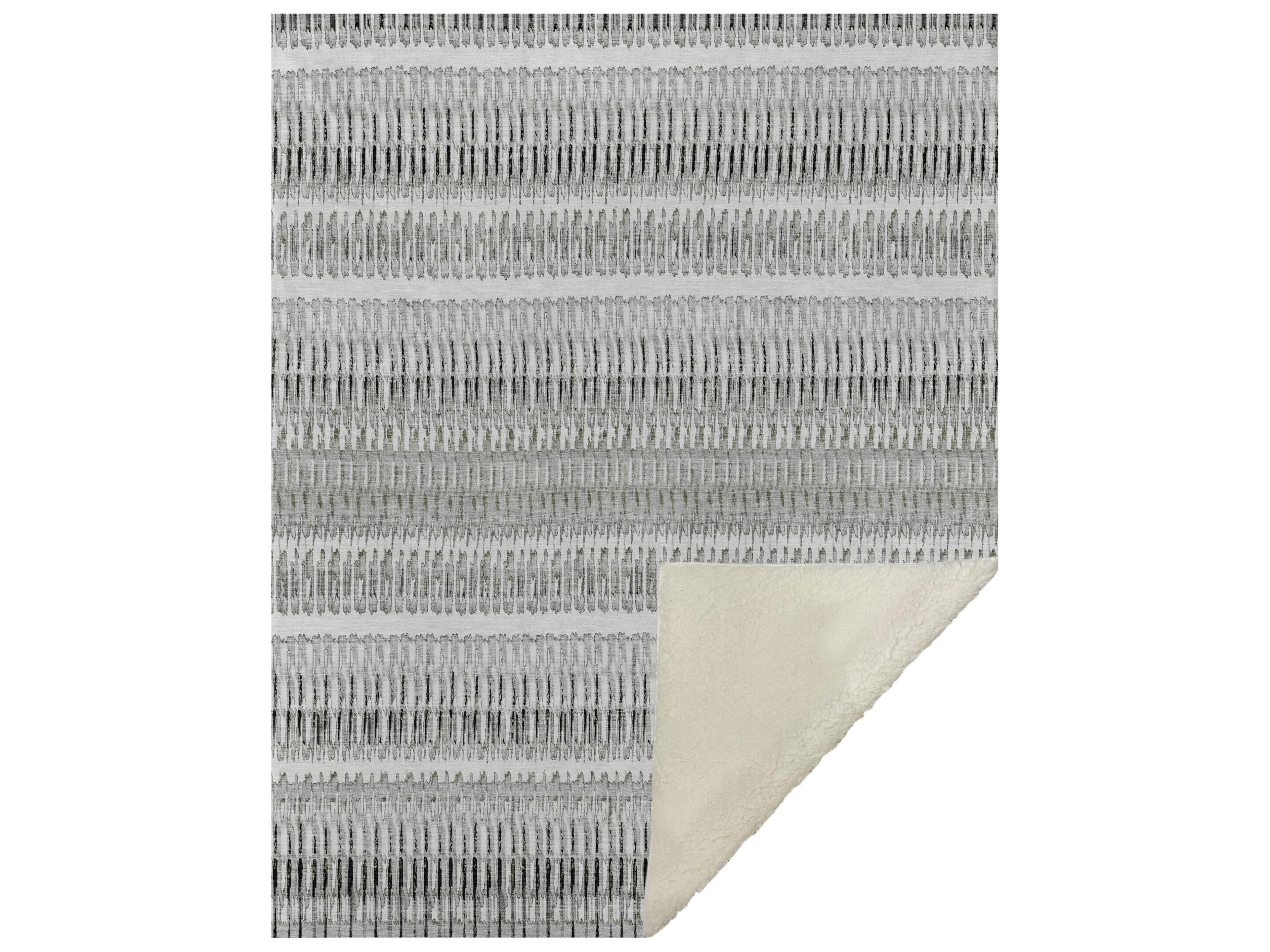 Dalyn Sherpa Ivory Polyester Throw