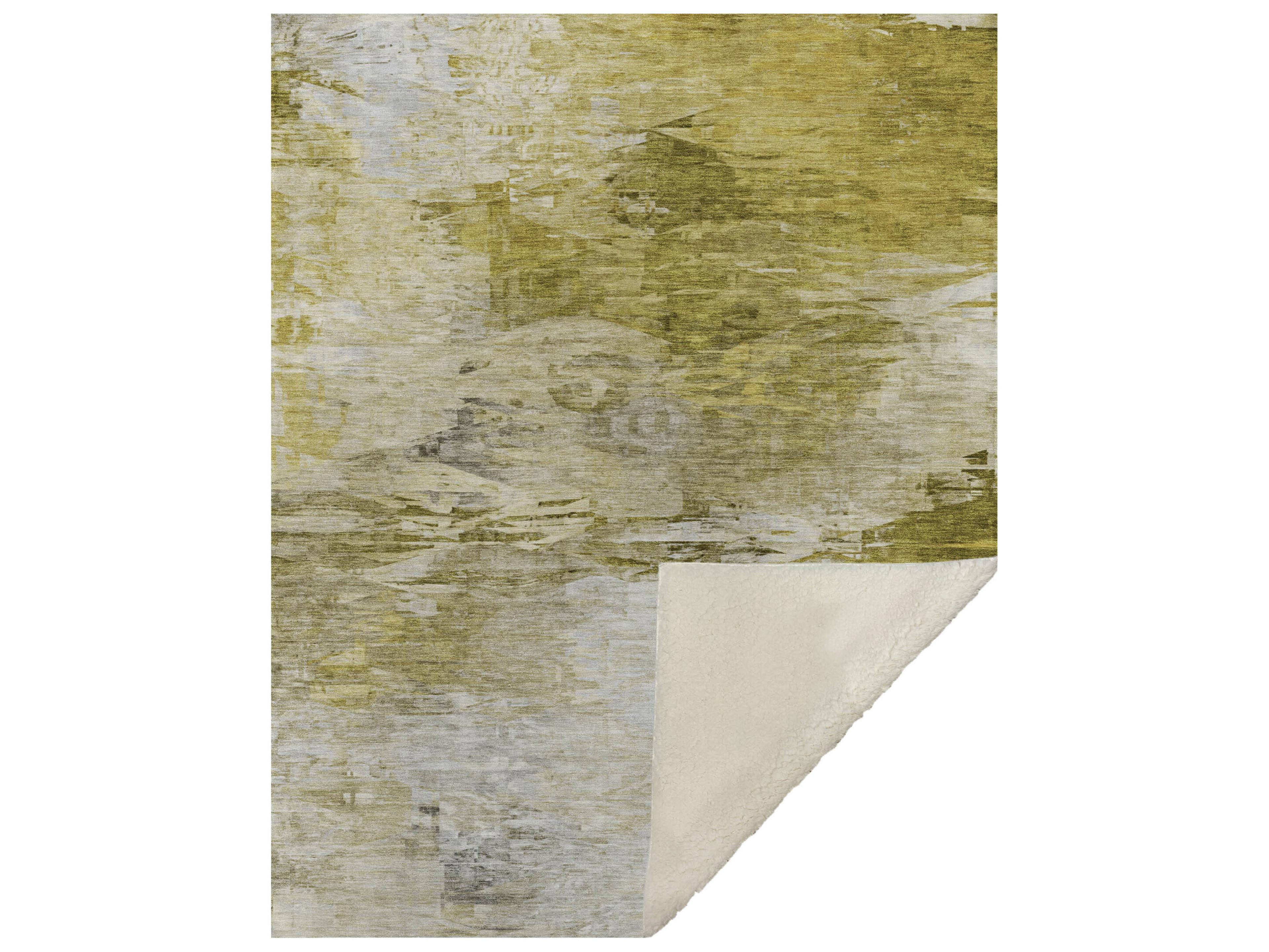 Dalyn Sherpa Gold Polyester Throw
