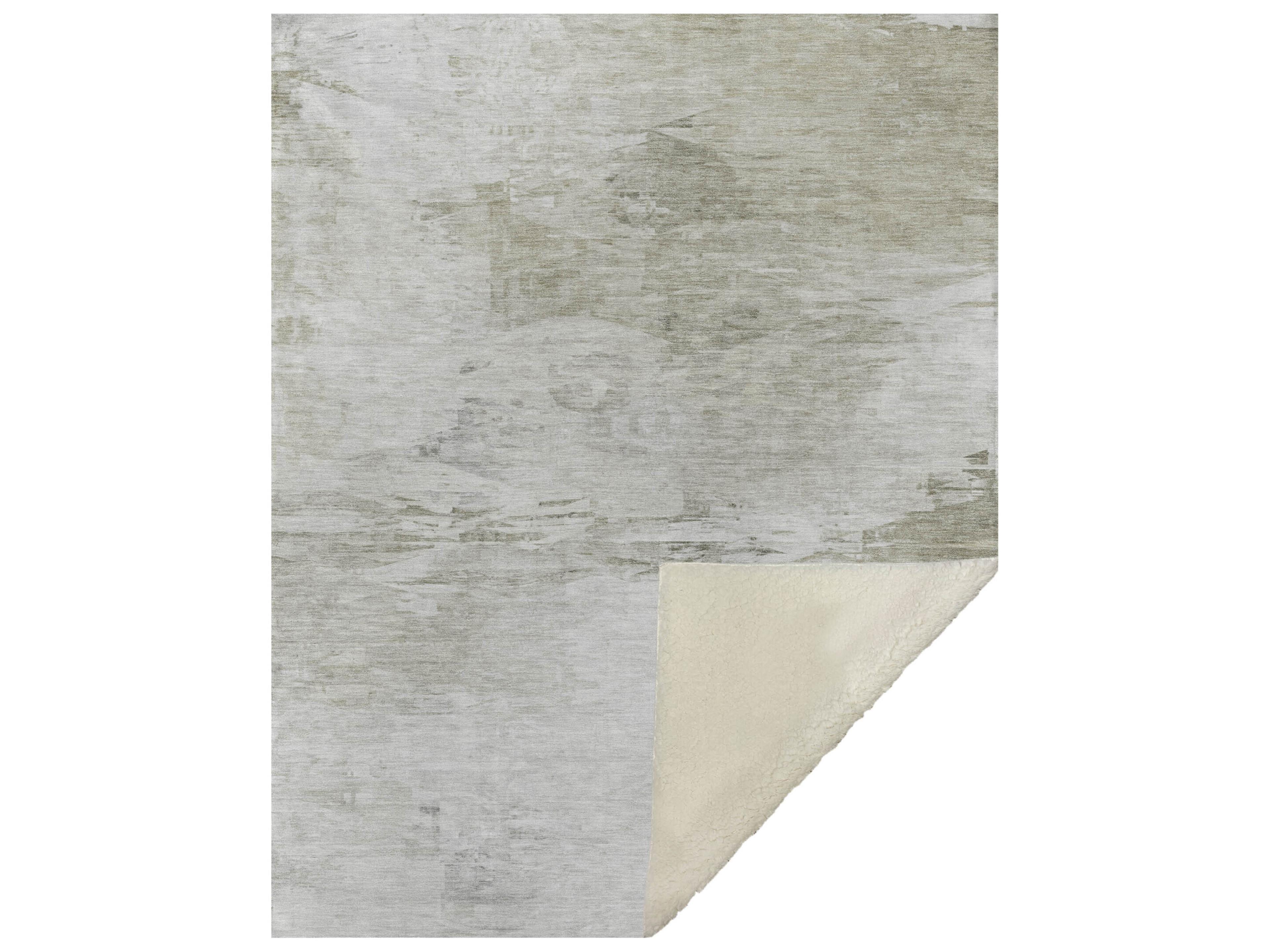 Dalyn Sherpa Ivory Polyester Throw