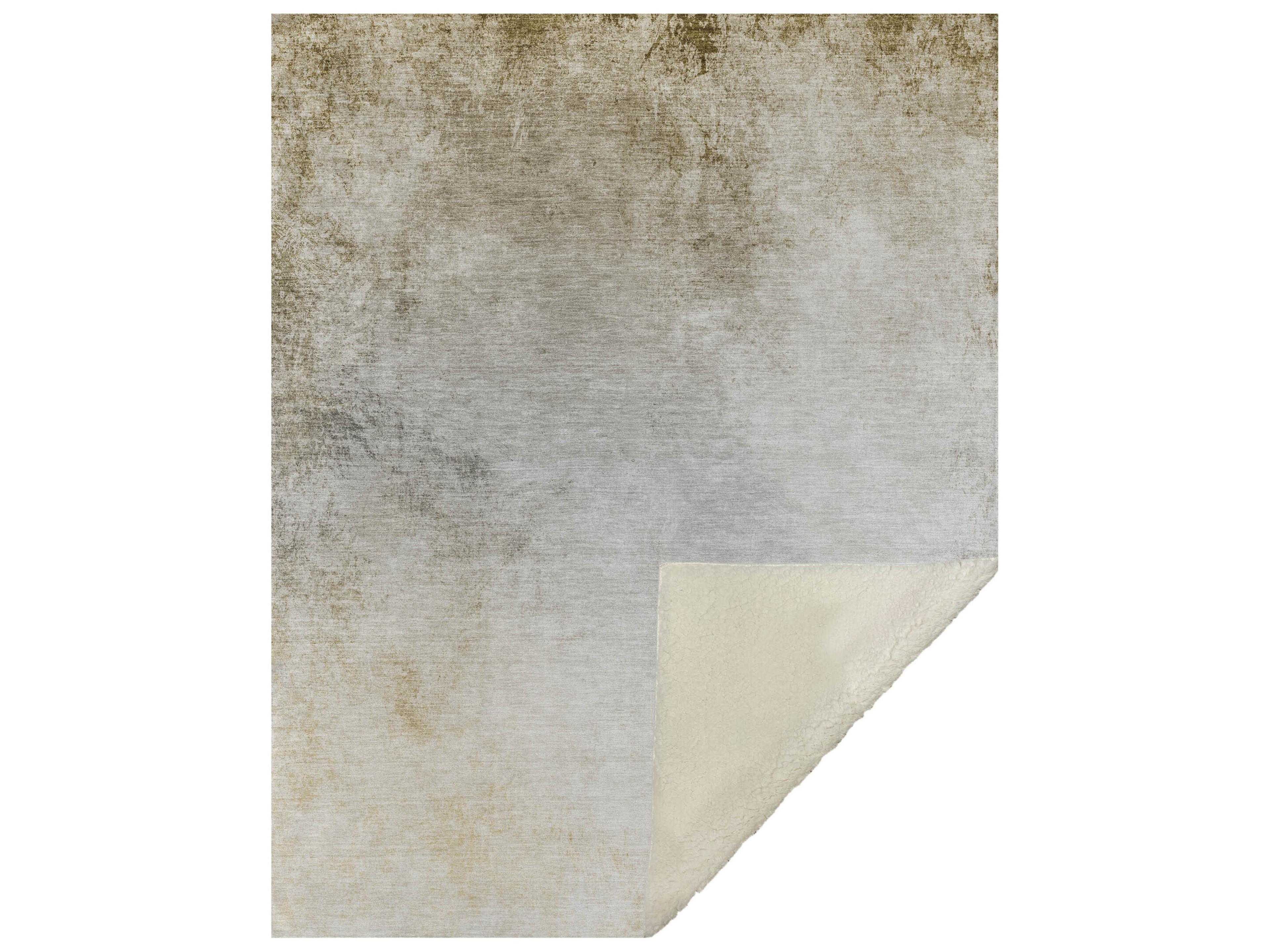 Dalyn Sherpa Brown Polyester Throw