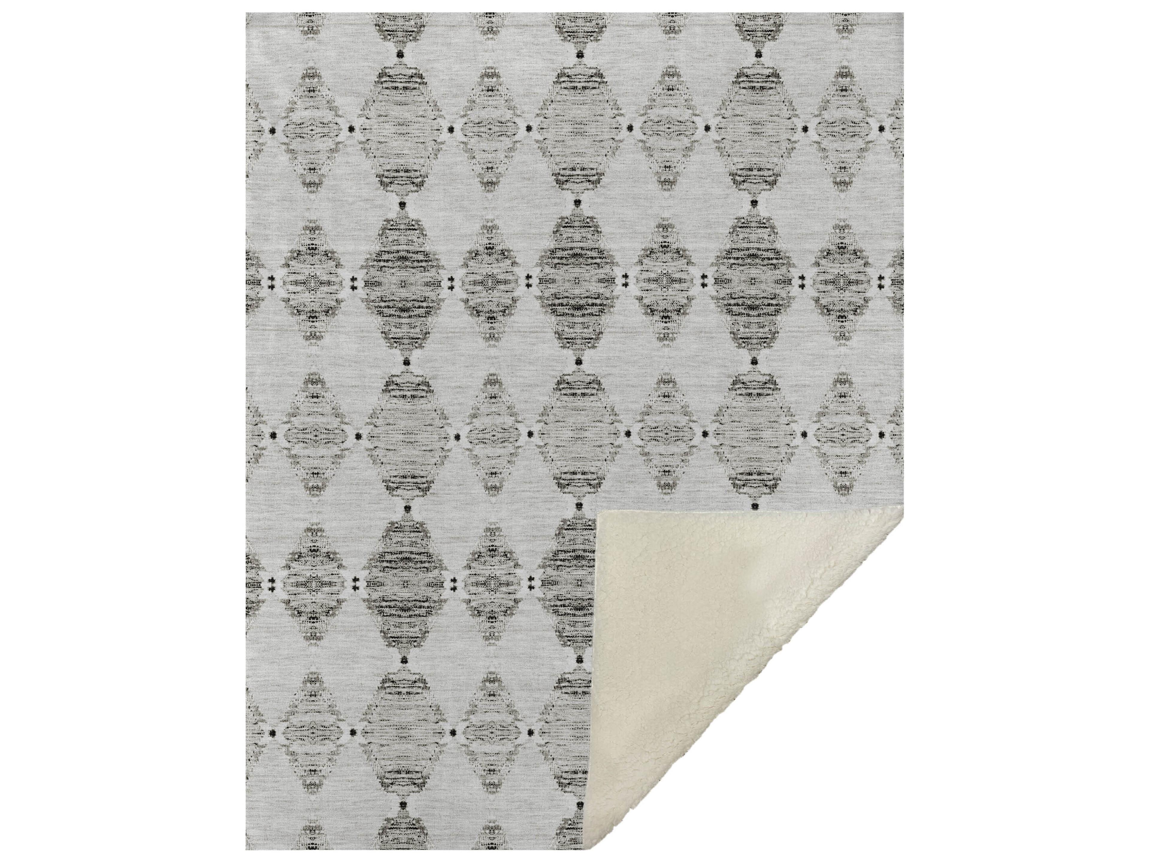 Dalyn Sherpa Brown Polyester Throw