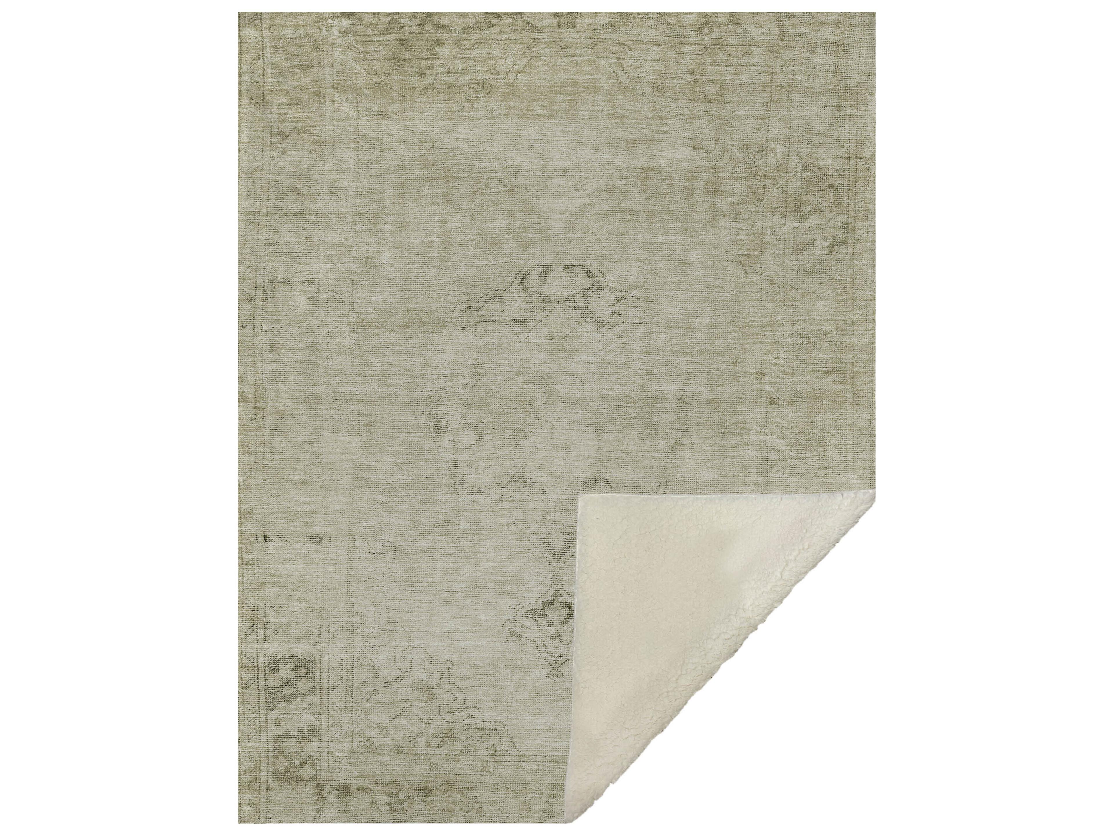 Dalyn Sherpa Brown Polyester Throw