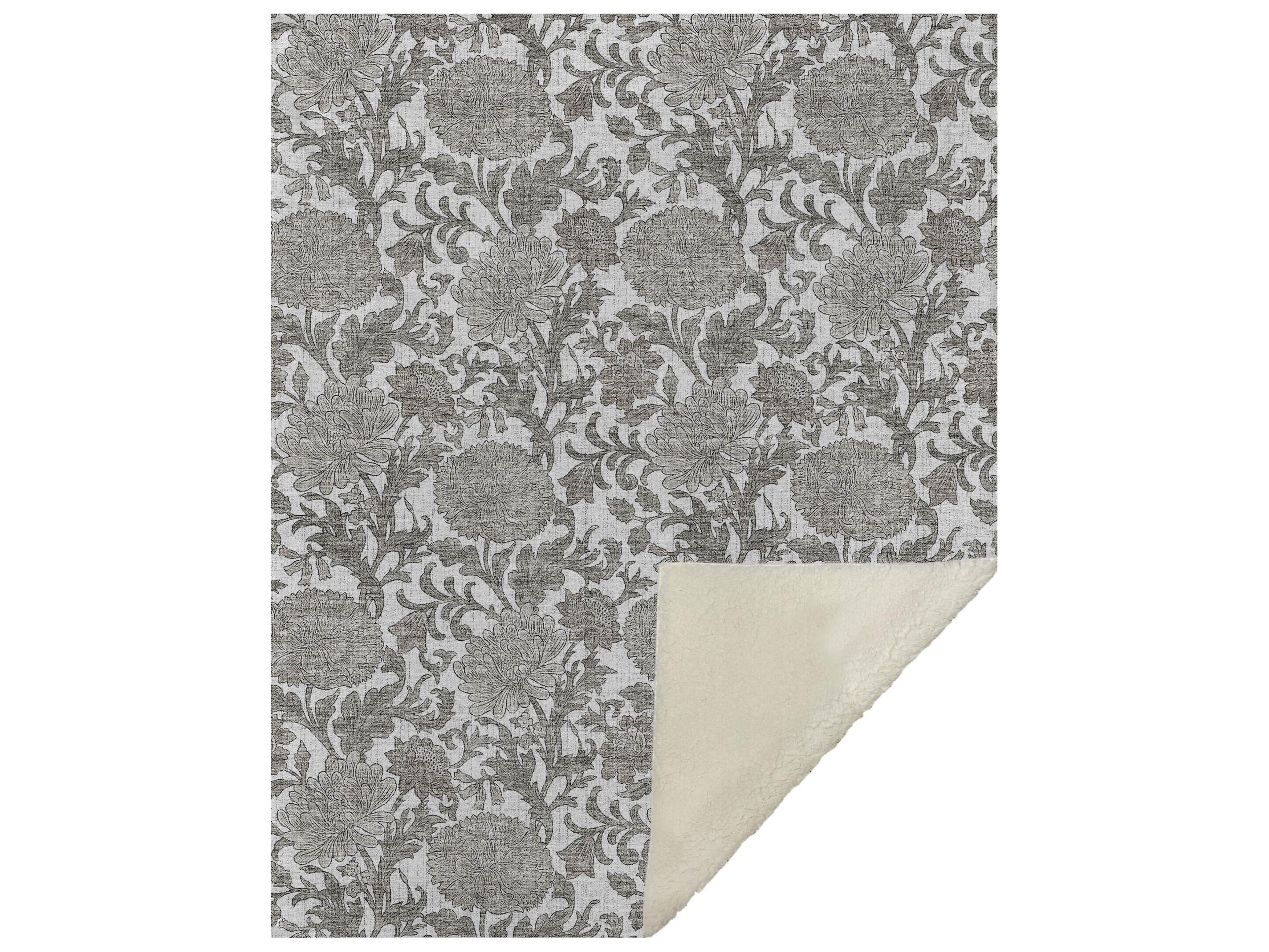 Dalyn Sherpa Ivory Polyester Throw