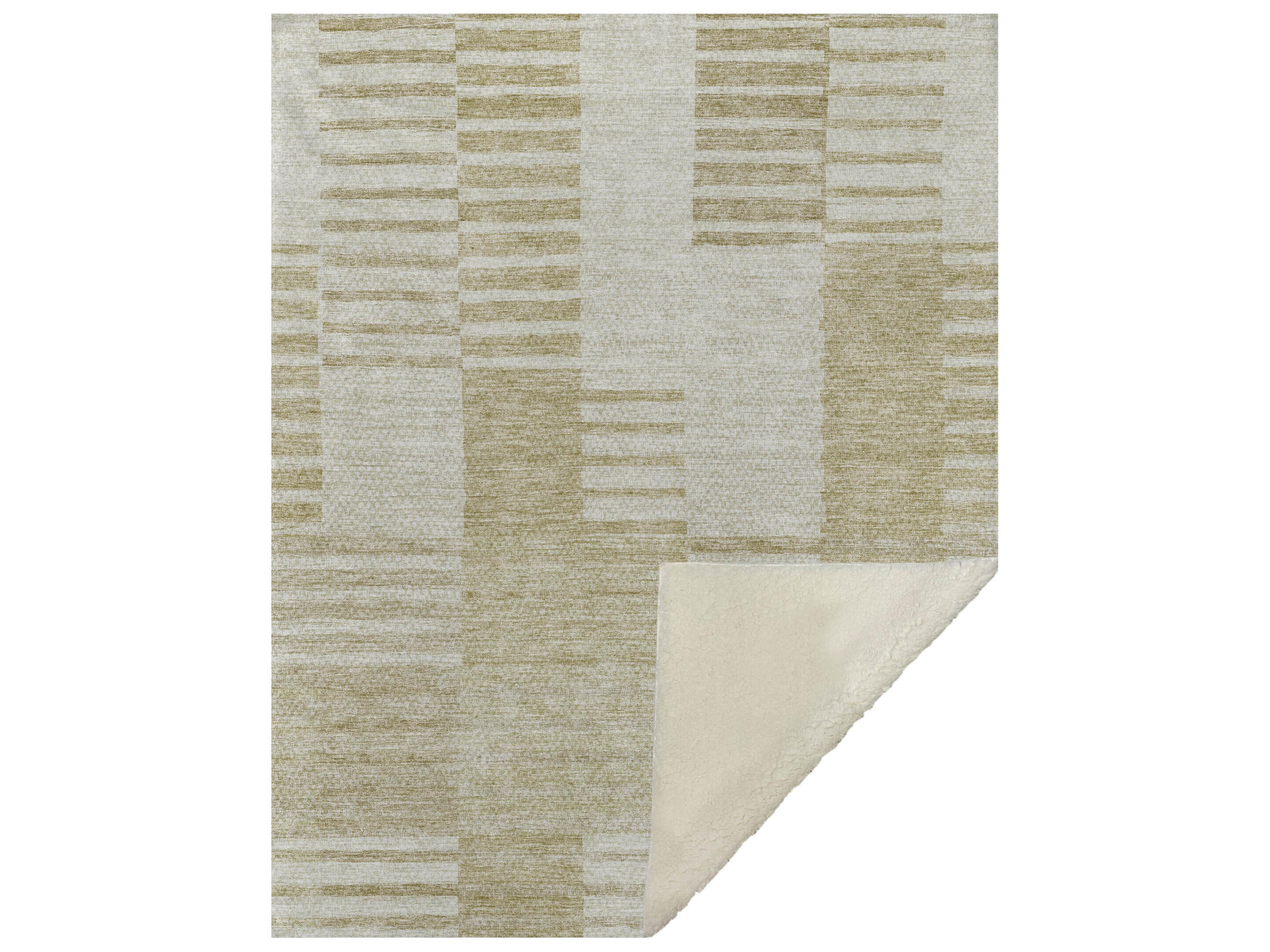 Dalyn Sherpa Brown Polyester Throw