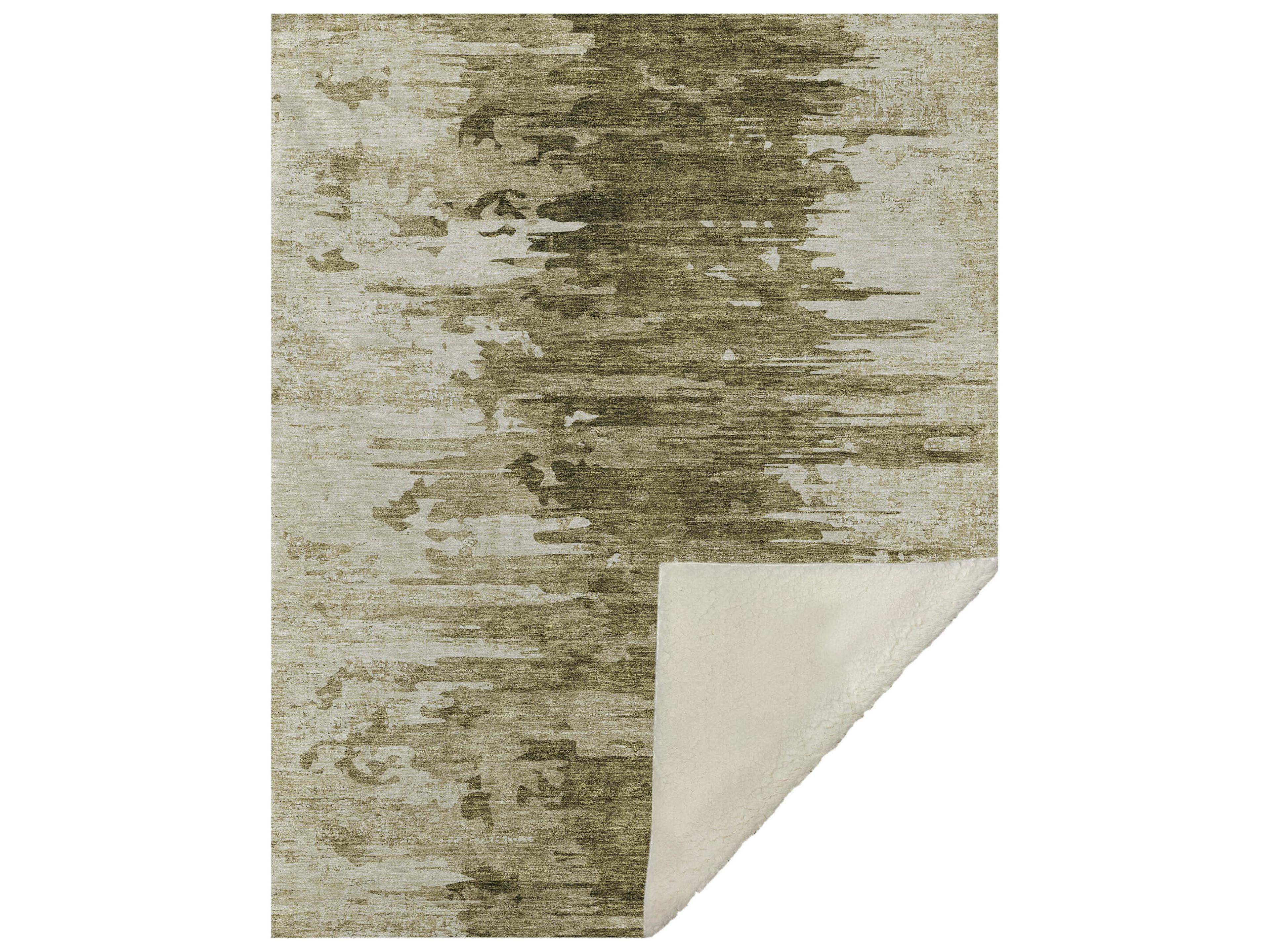 Dalyn Sherpa Brown Polyester Throw