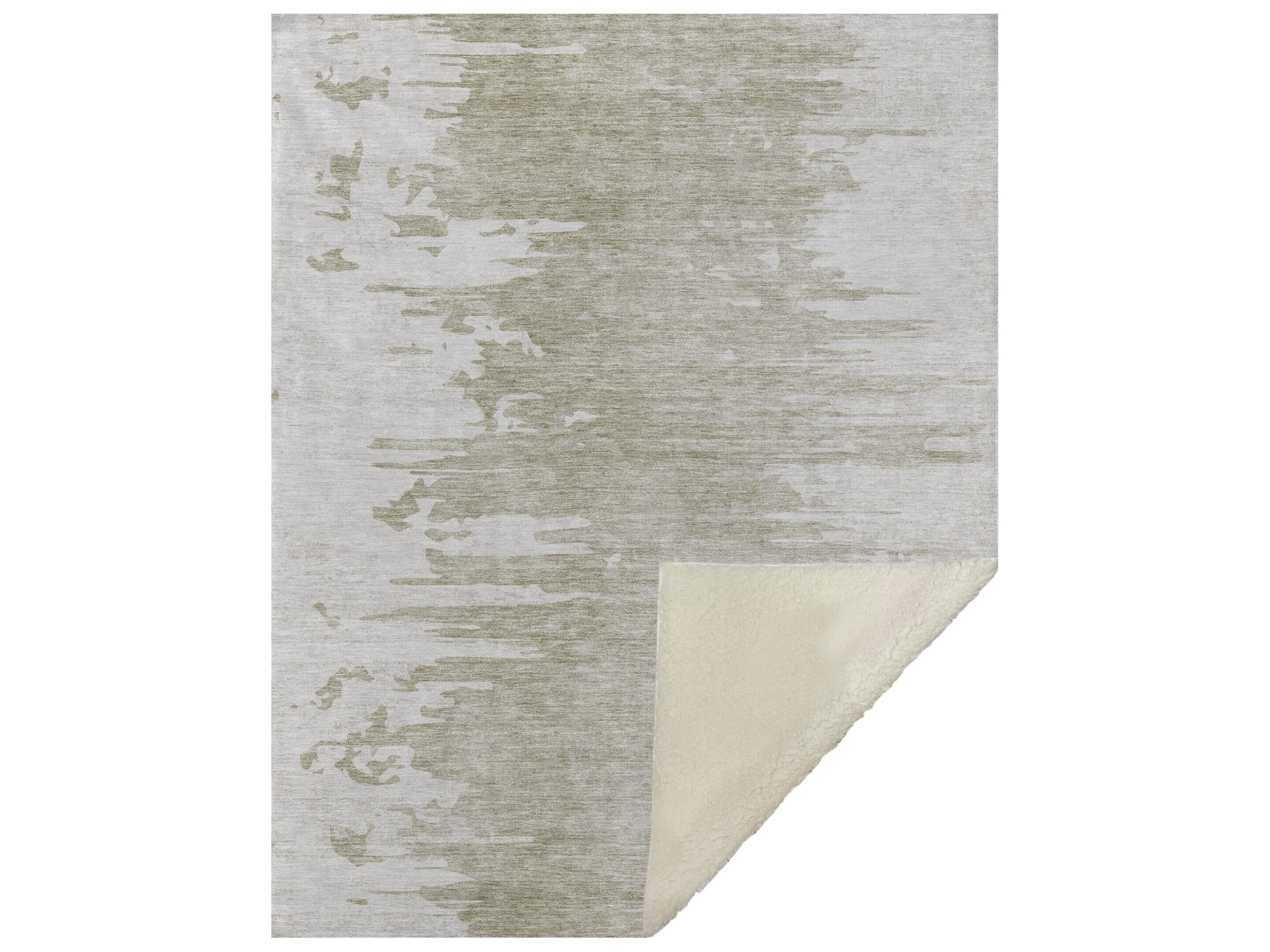 Dalyn Sherpa Brown Polyester Throw