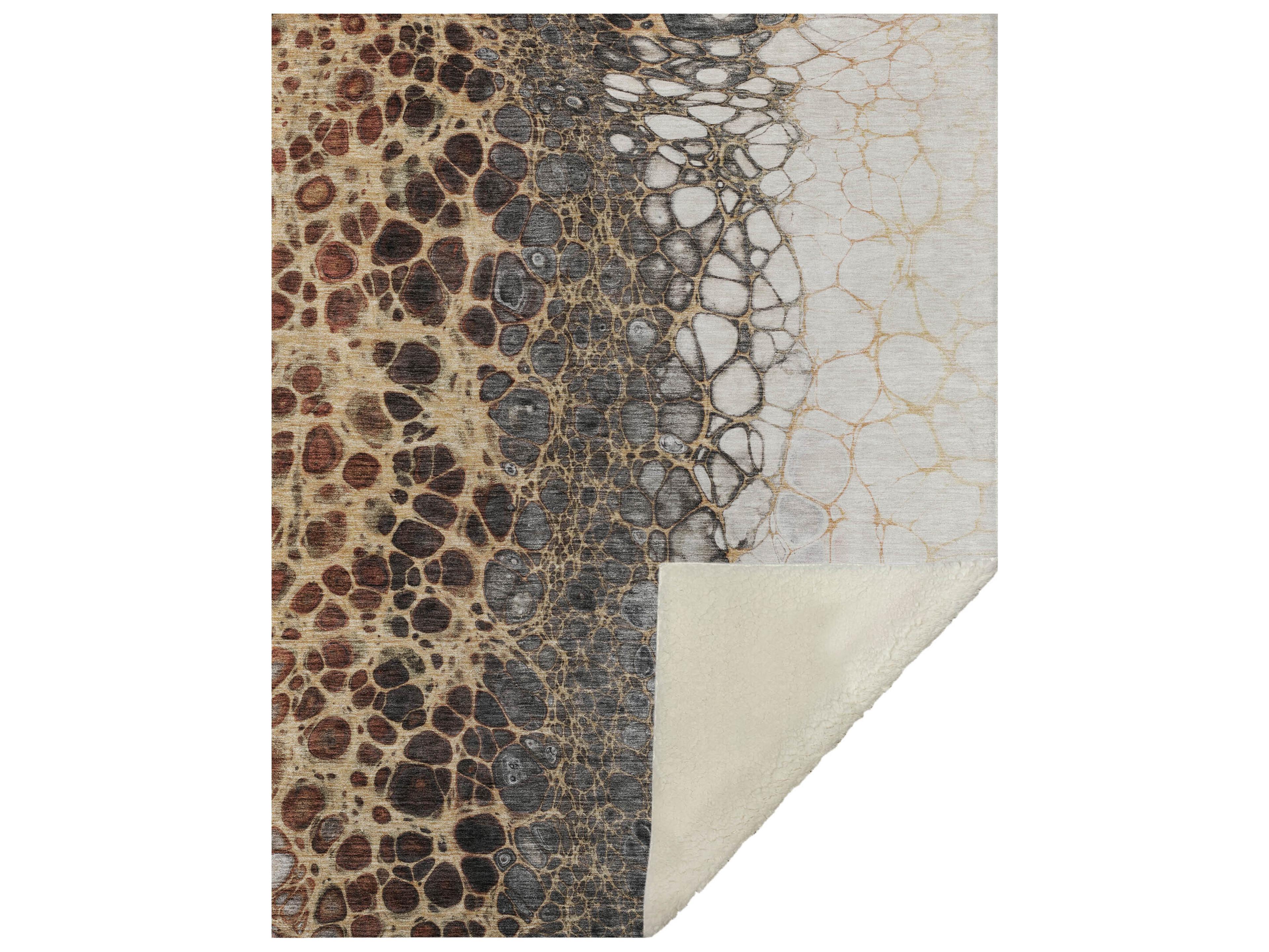 Dalyn Sherpa Ivory Polyester Throw