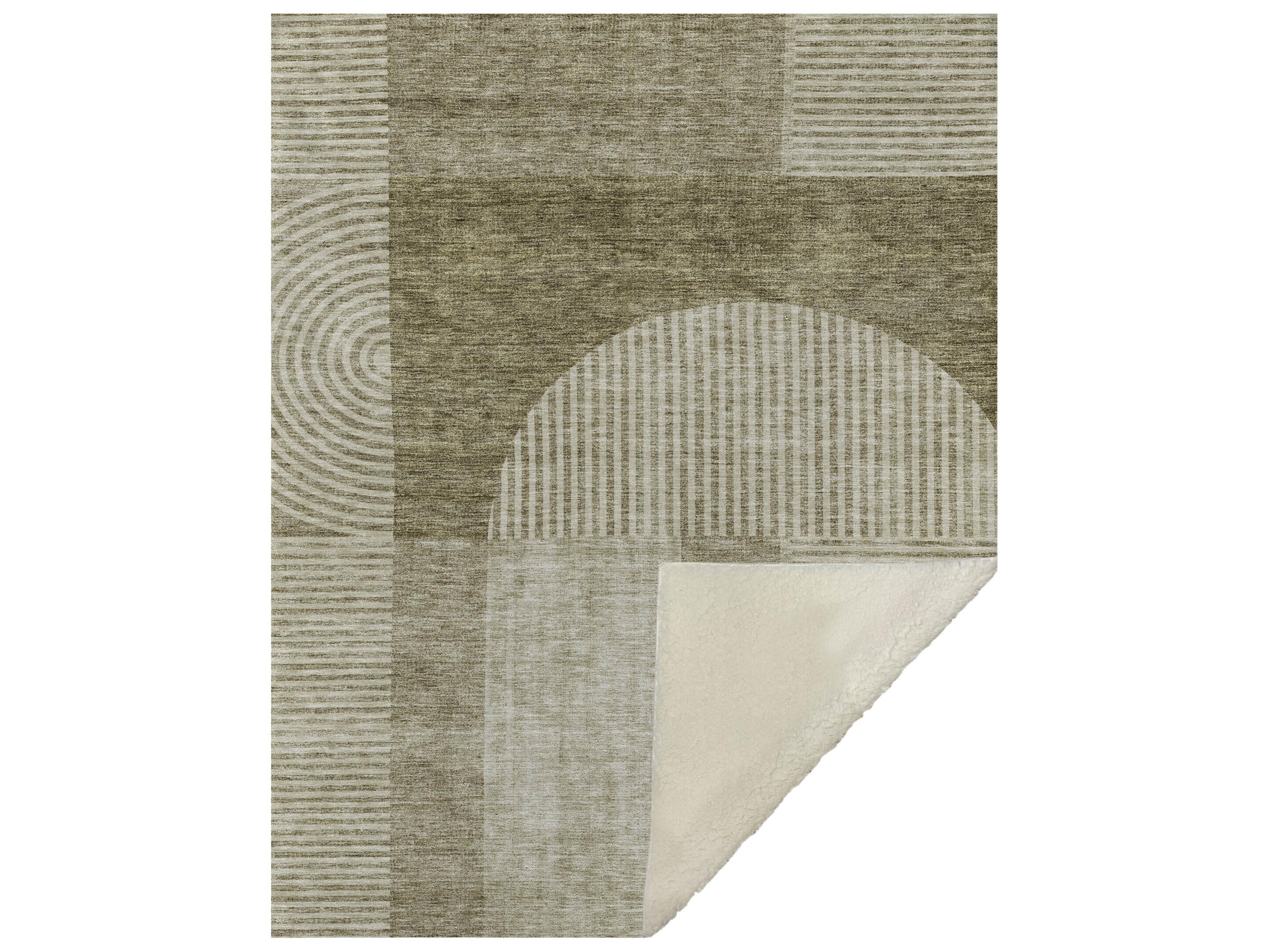 Dalyn Sherpa Brown Polyester Throw