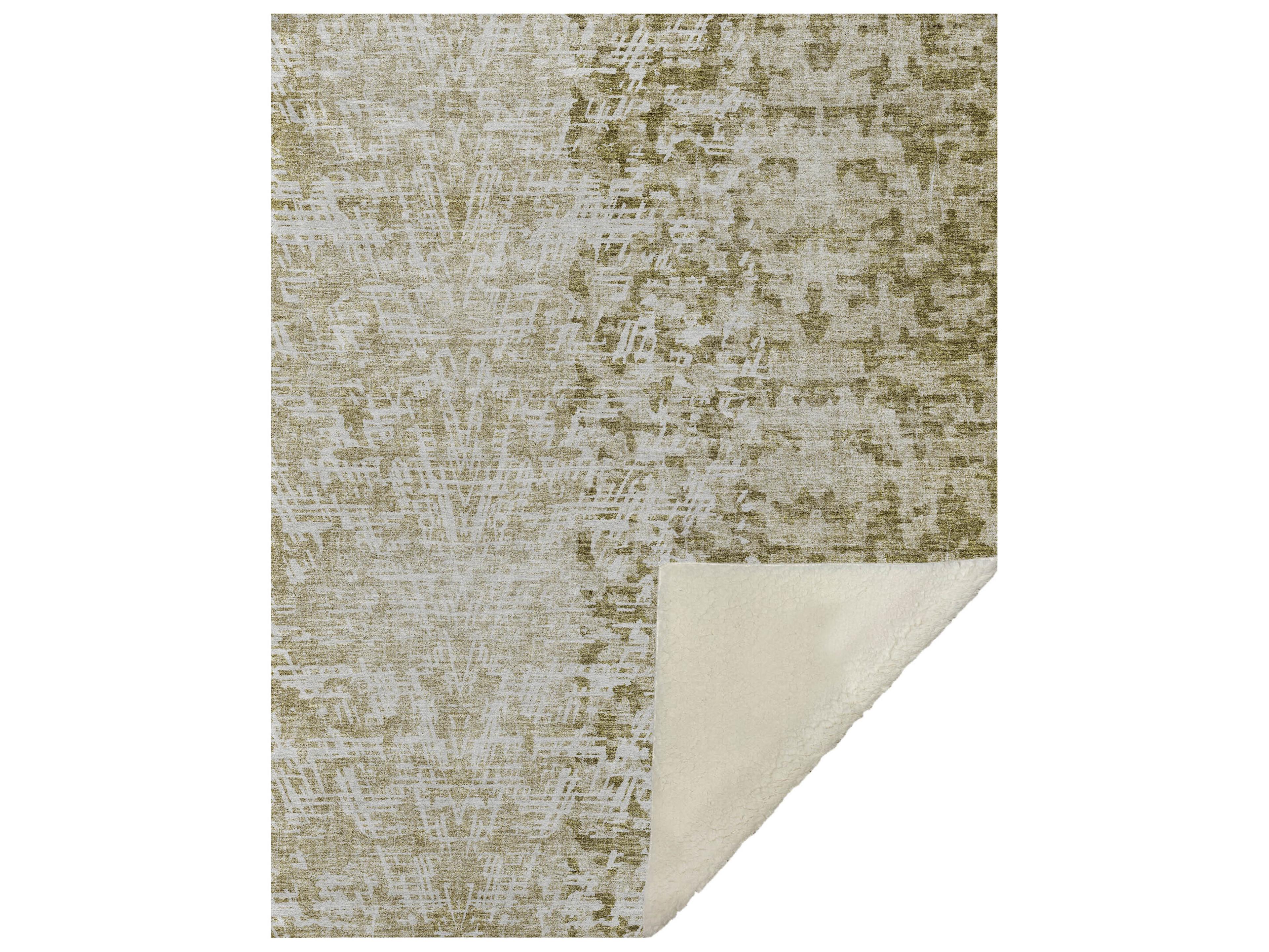 Dalyn Sherpa Brown Polyester Throw