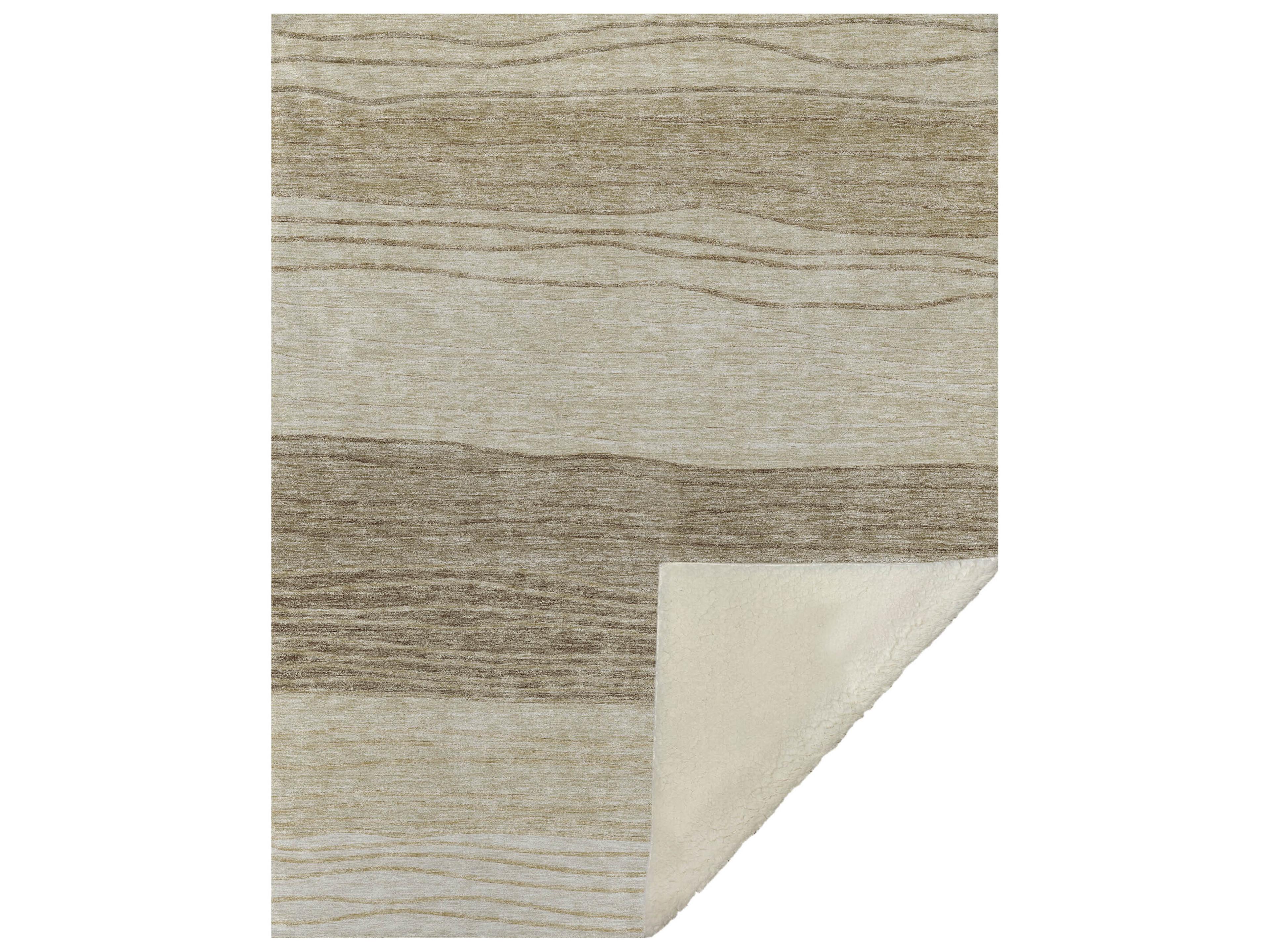Dalyn Sherpa Brown Polyester Throw