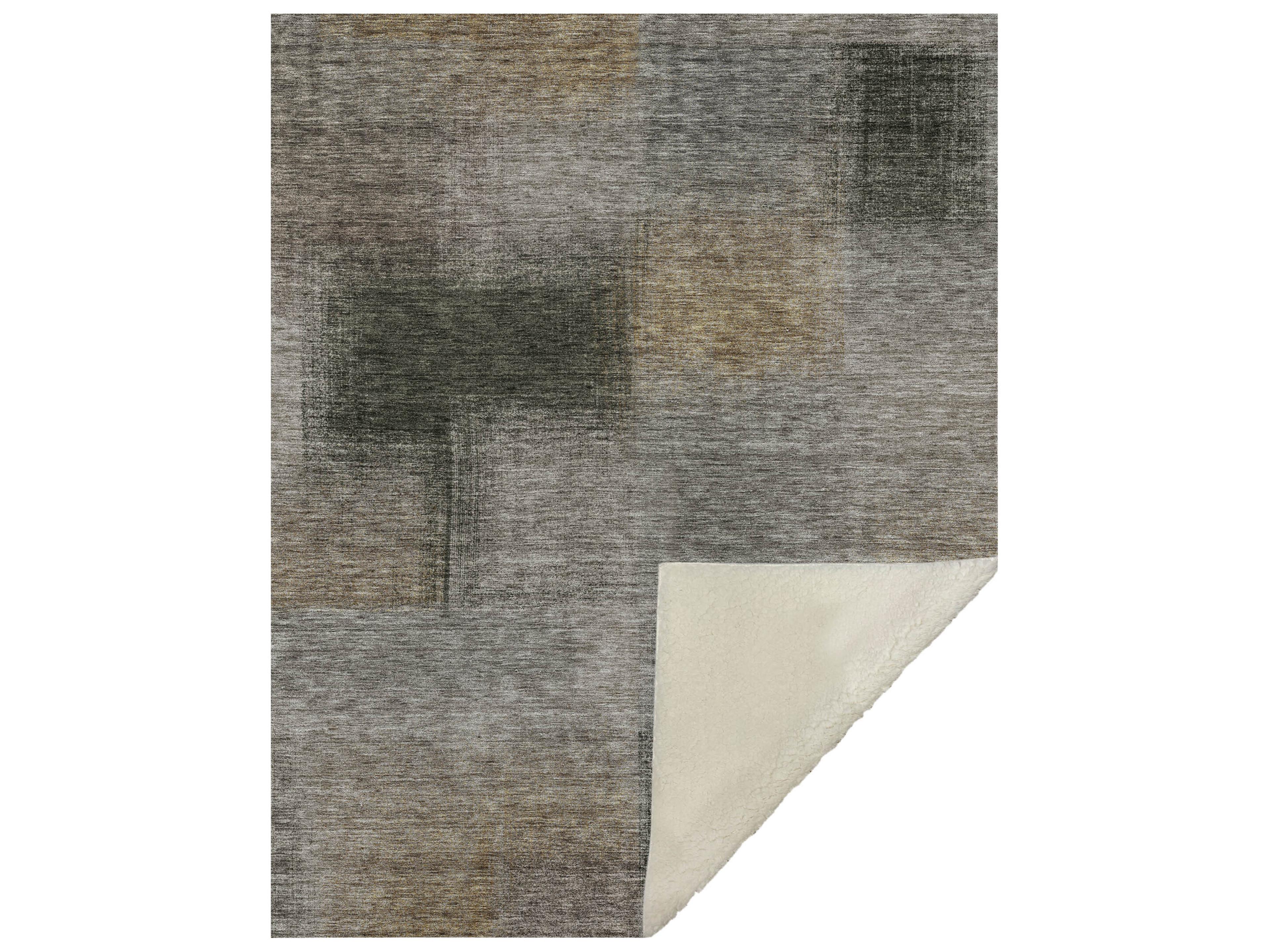 Dalyn Sherpa Brown Polyester Throw