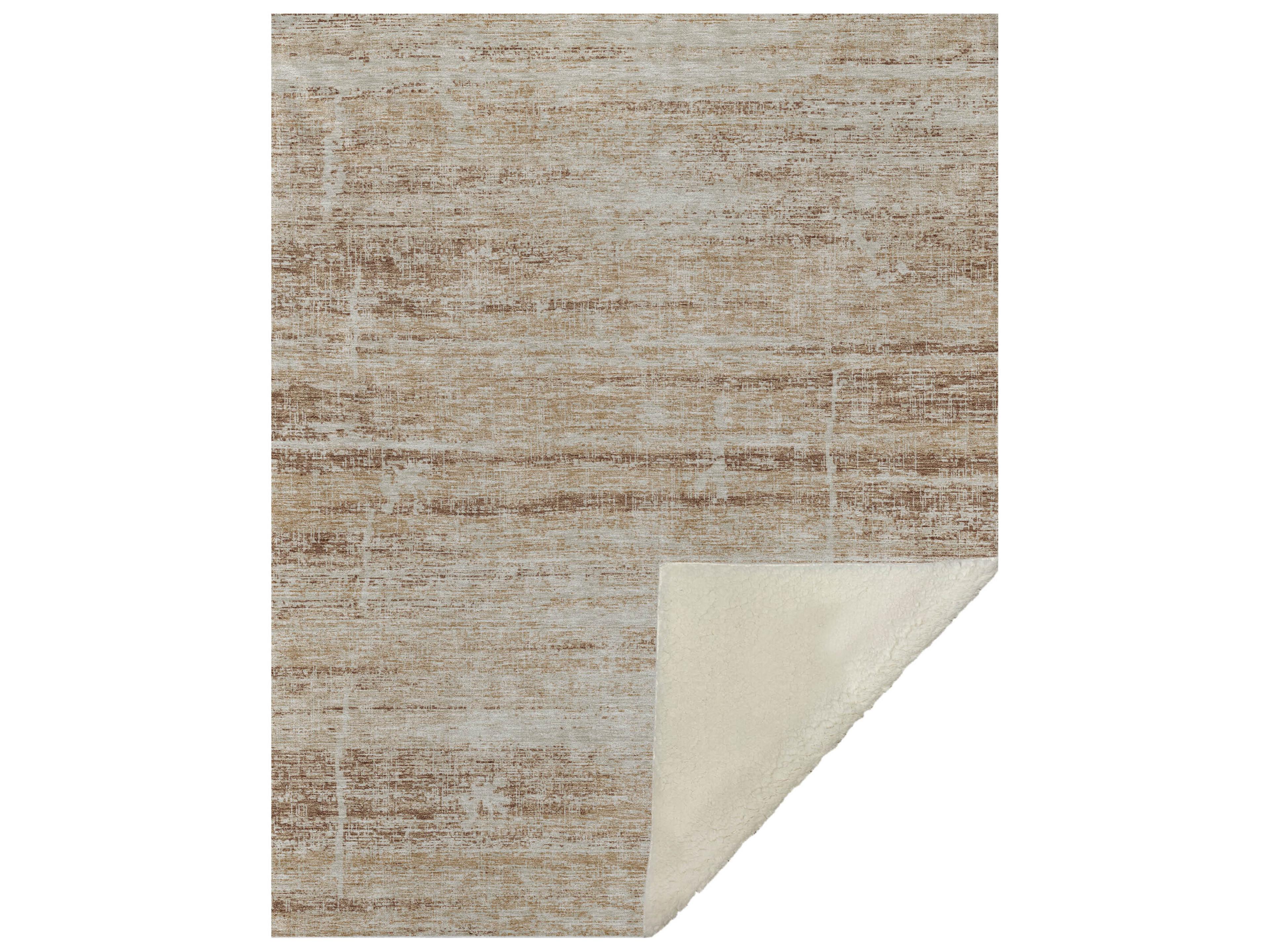 Dalyn Sherpa Orange Polyester Throw