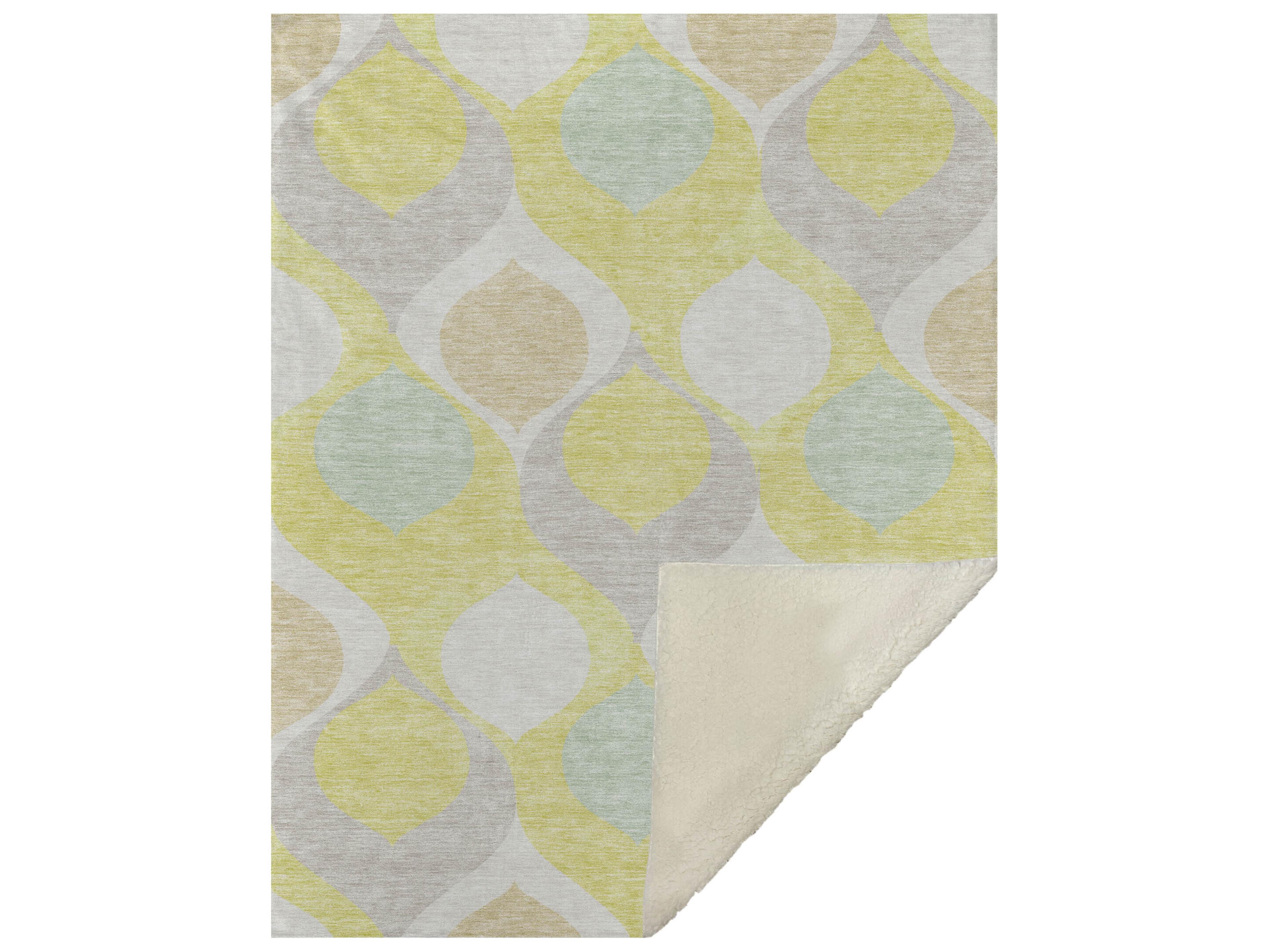 Dalyn Sherpa Gold Polyester Throw