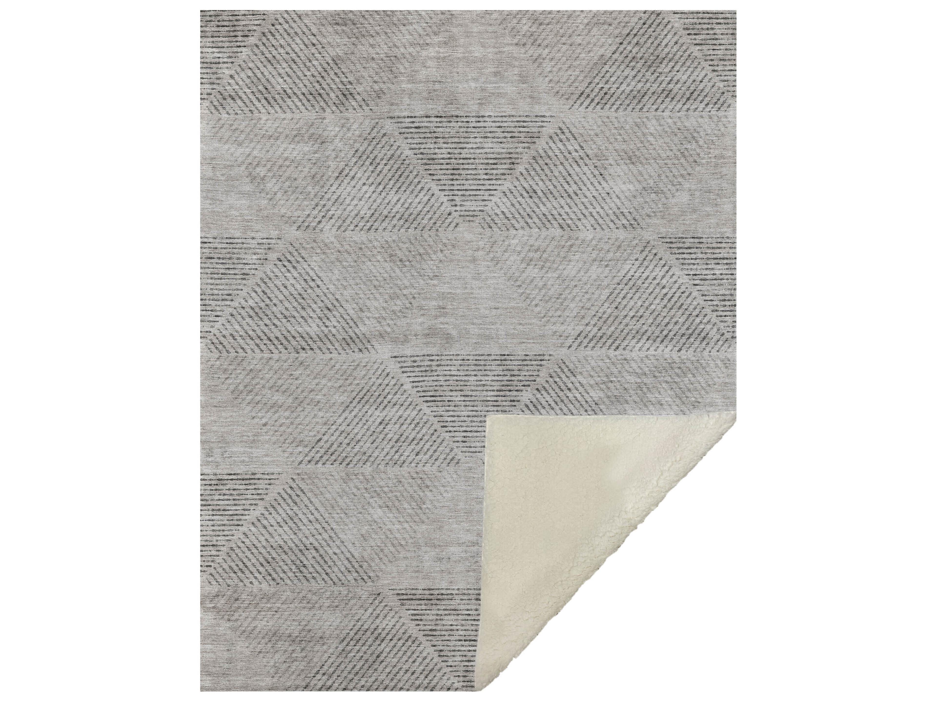 Dalyn Sherpa Brown Polyester Throw