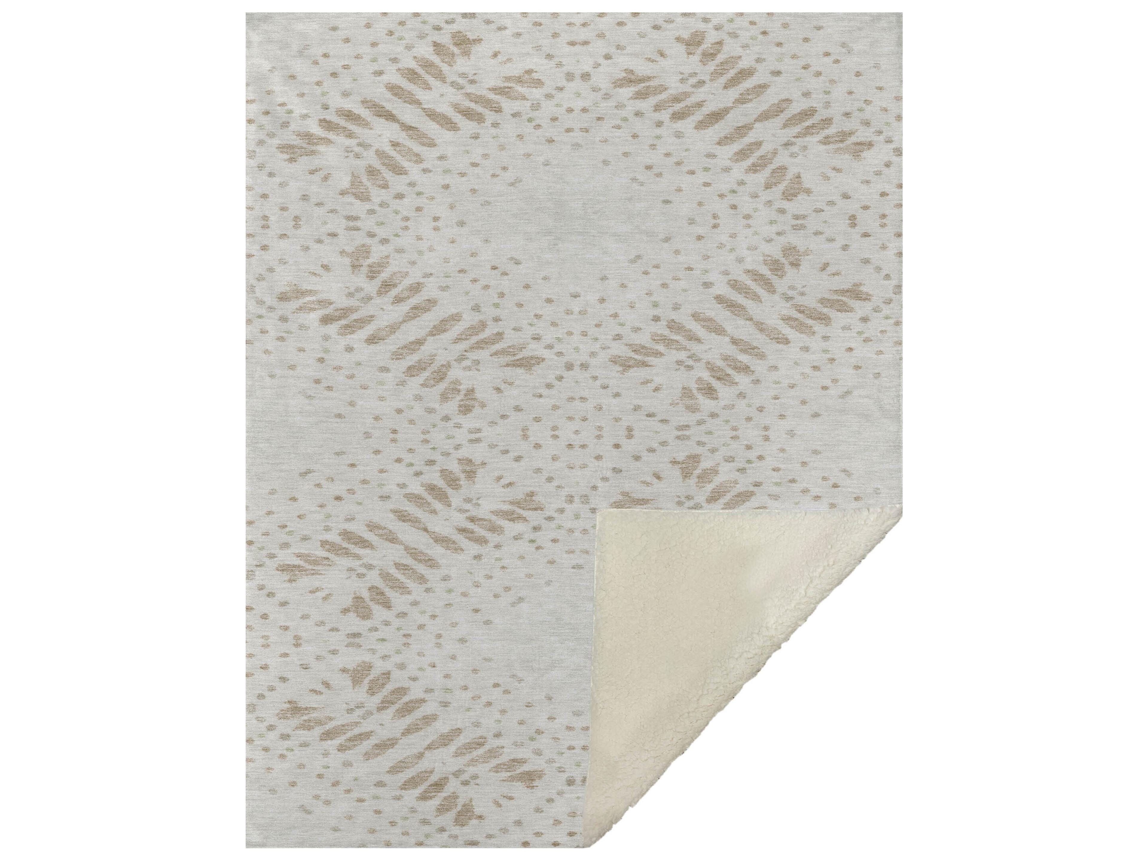 Dalyn Sherpa Brown Polyester Throw