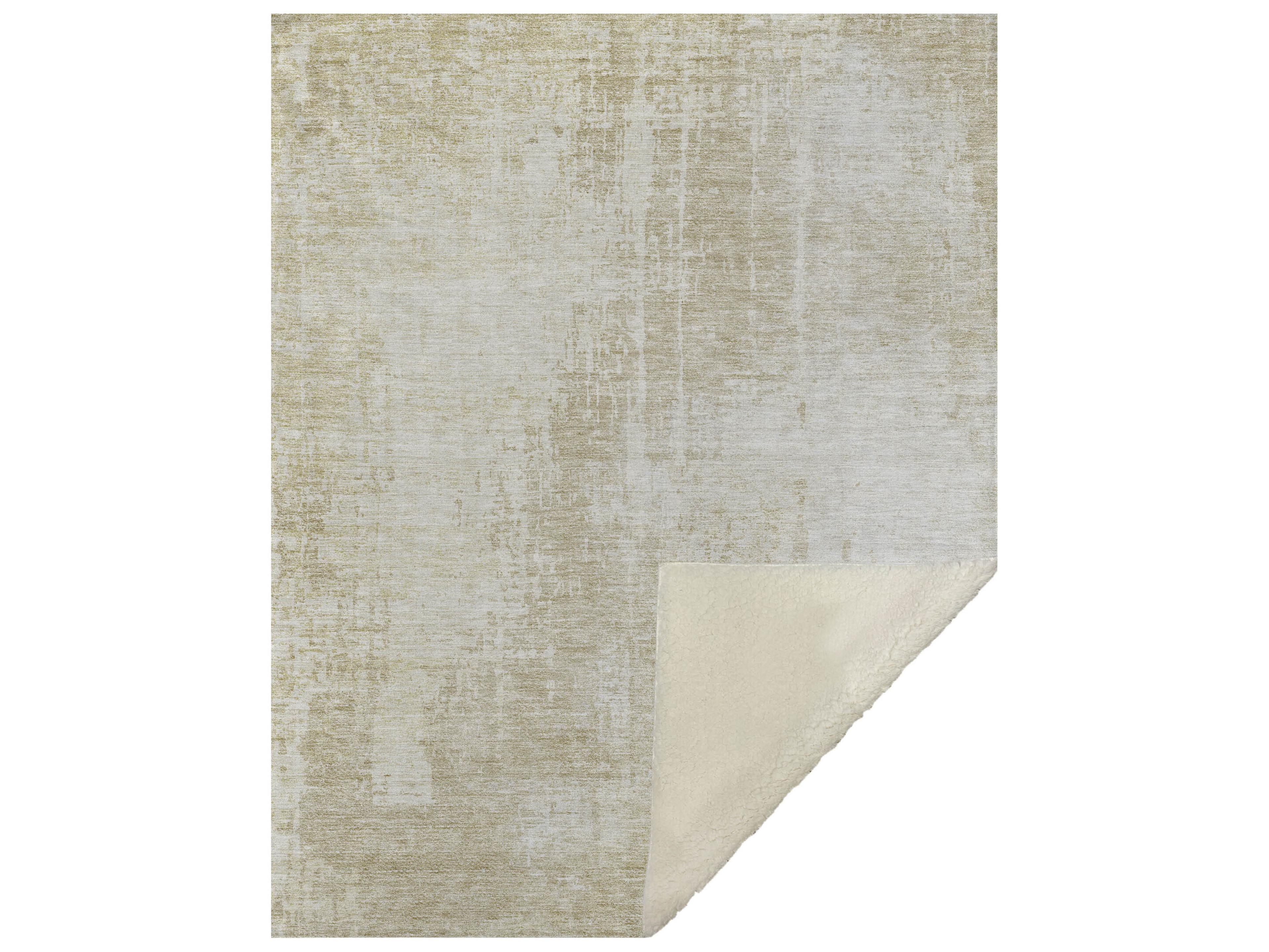 Dalyn Sherpa Brown Polyester Throw