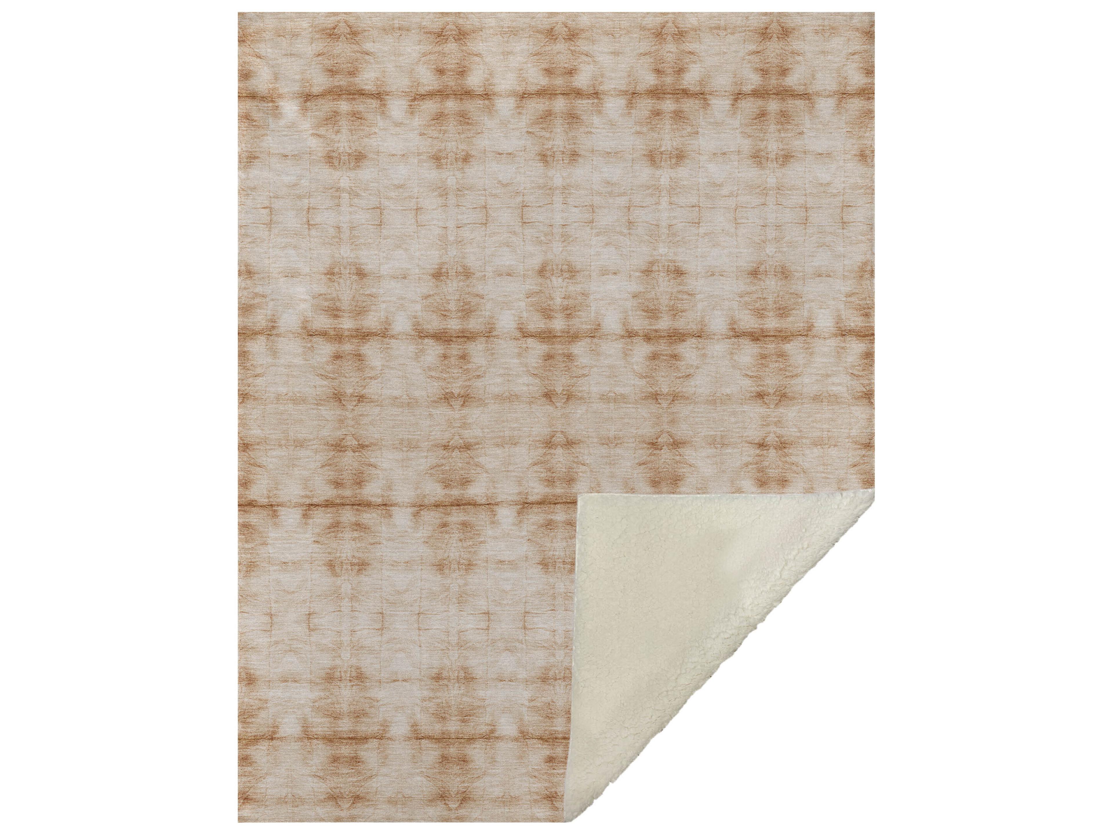 Dalyn Sherpa Orange Polyester Throw