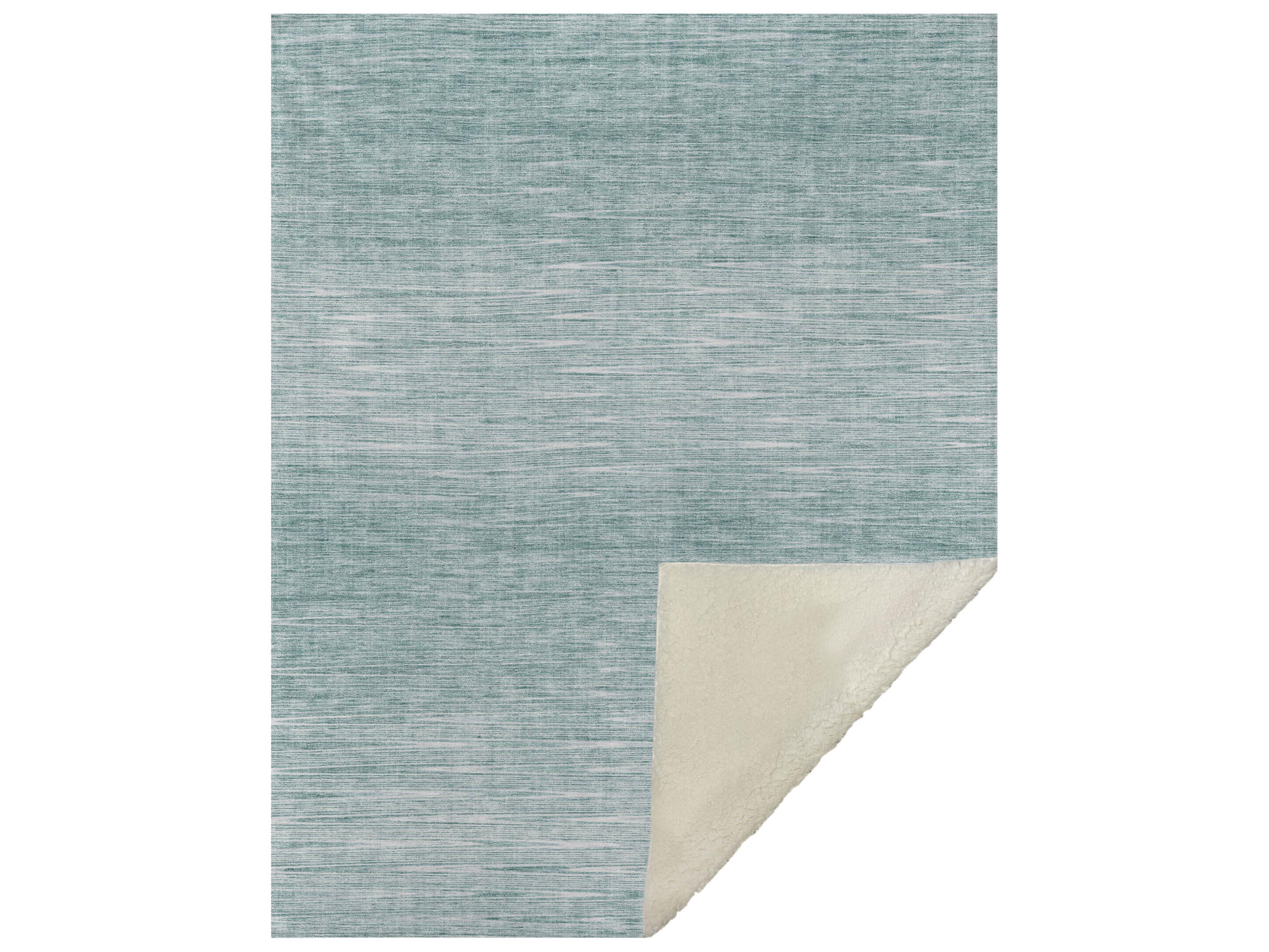 Dalyn Sherpa Teal Polyester Throw