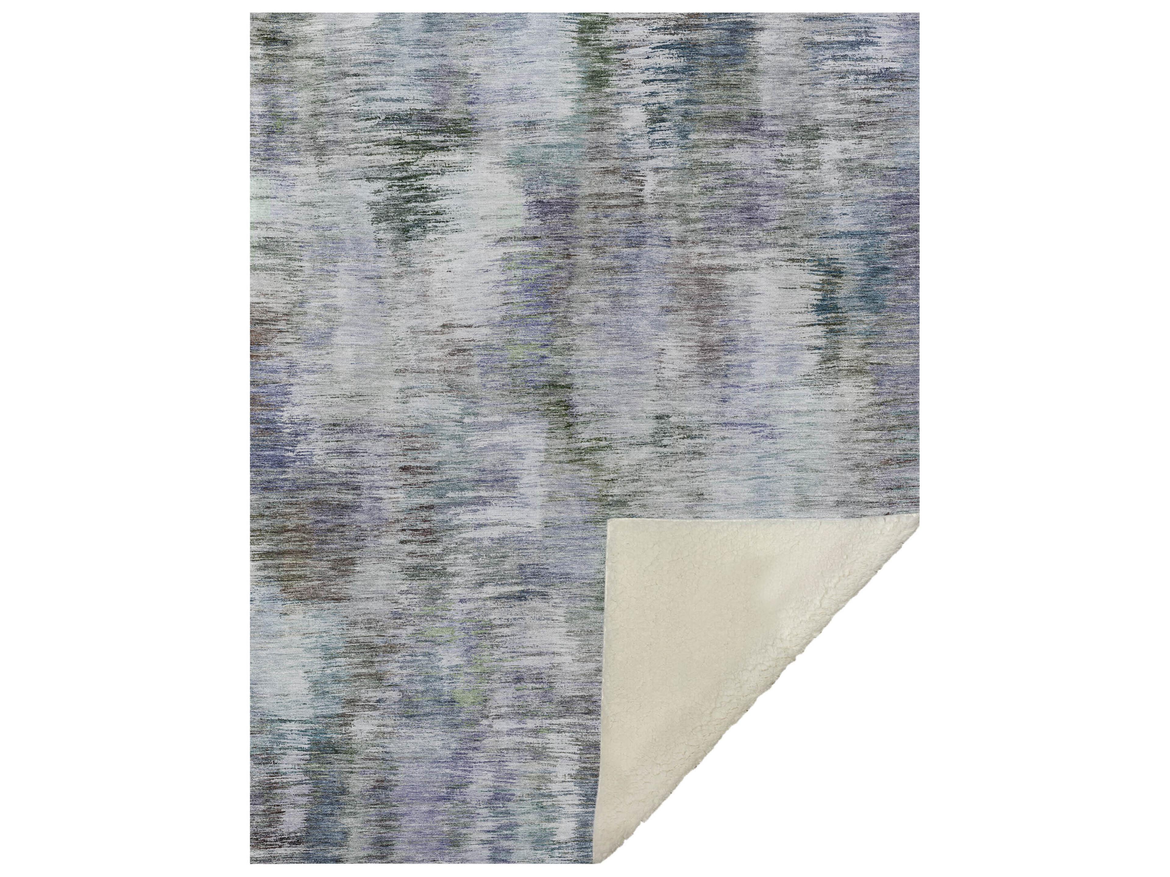 Dalyn Sherpa Green Polyester Throw