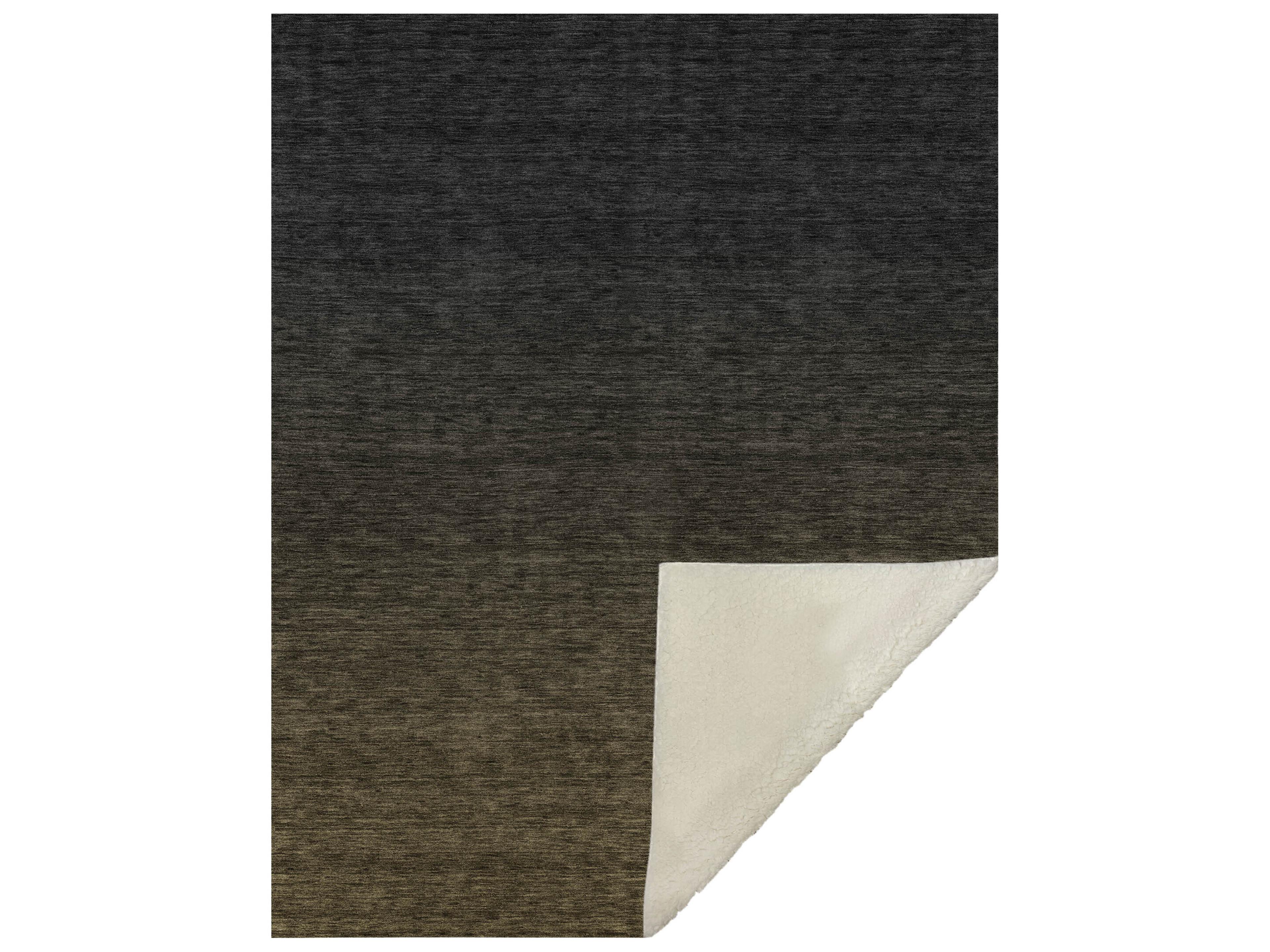 Dalyn Sherpa Brown Polyester Throw