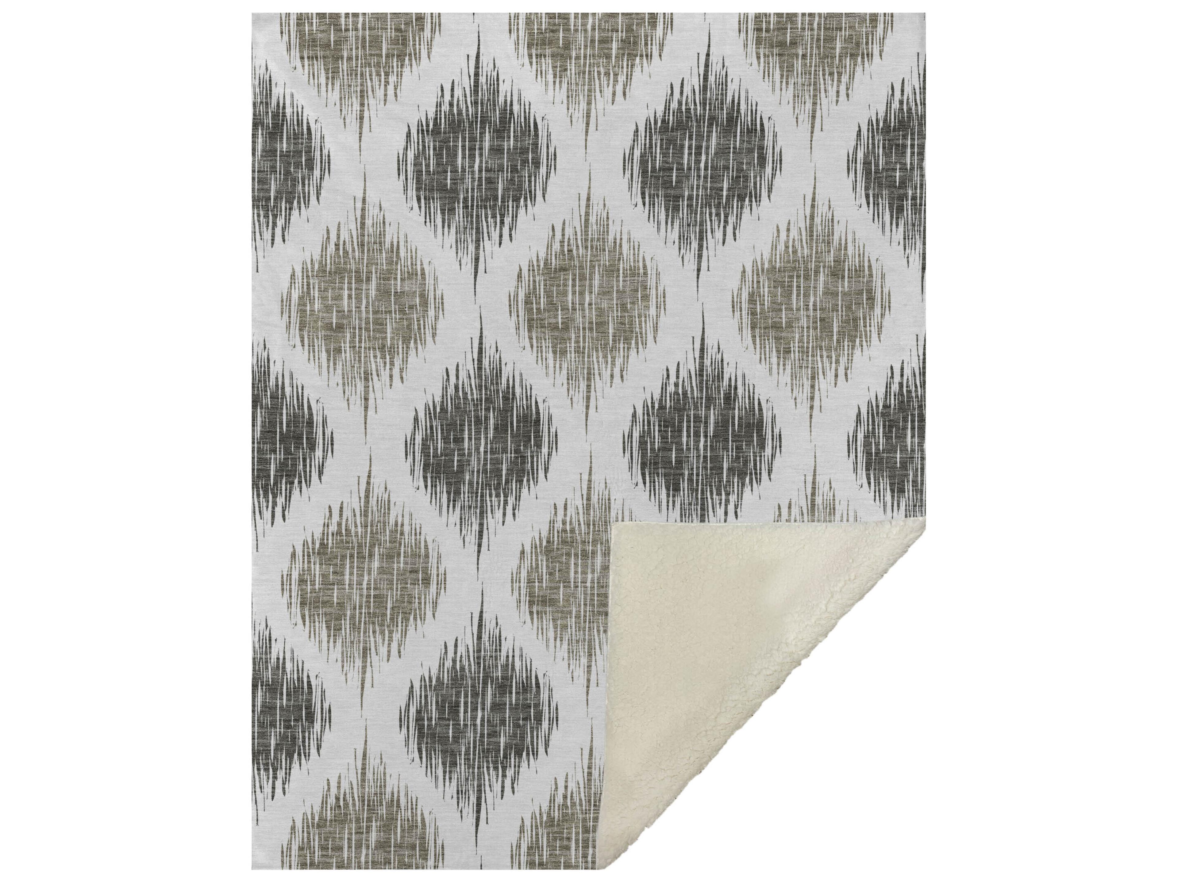 Dalyn Sherpa Brown Polyester Throw