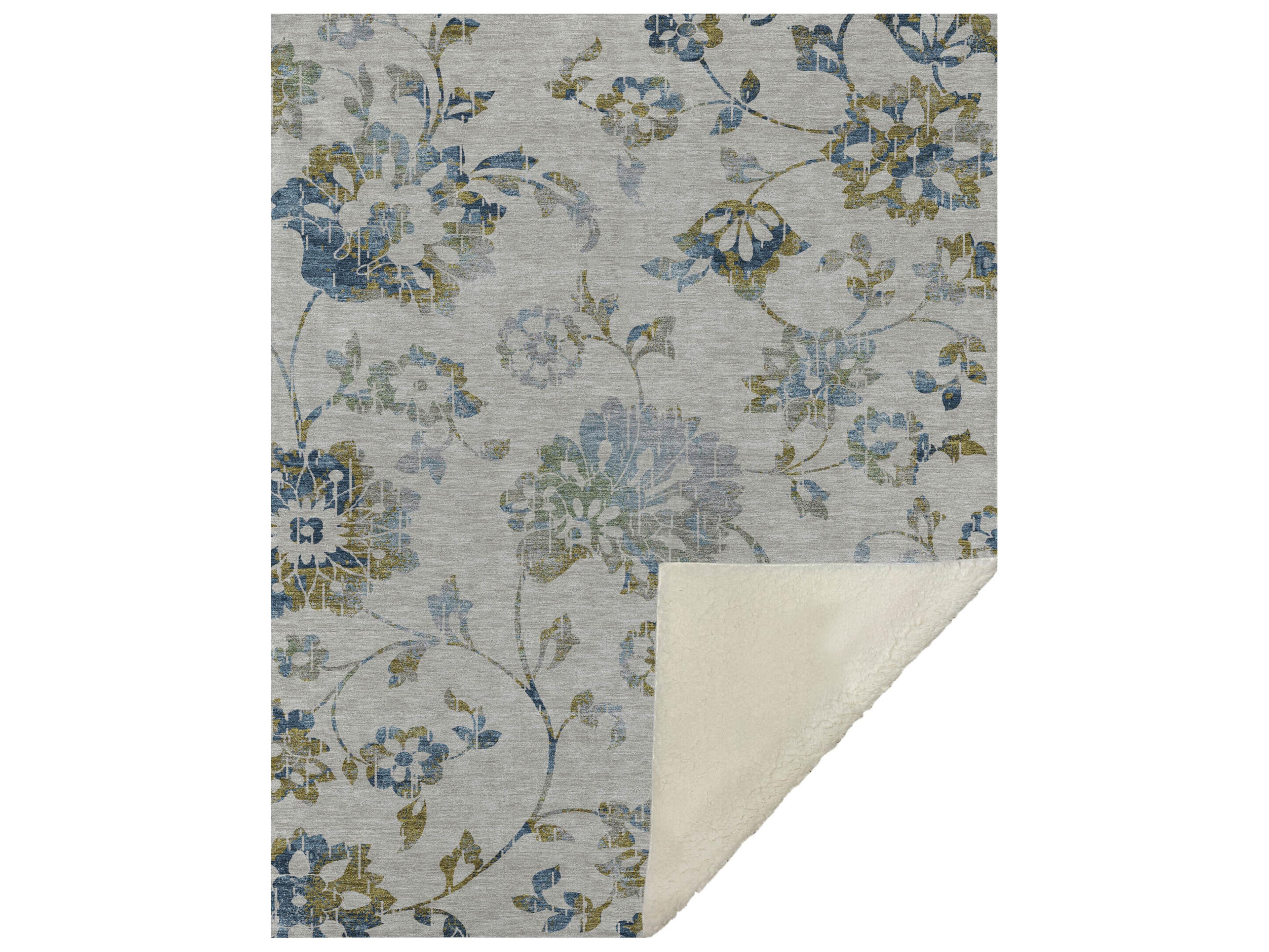 Dalyn Sherpa Brown Polyester Throw