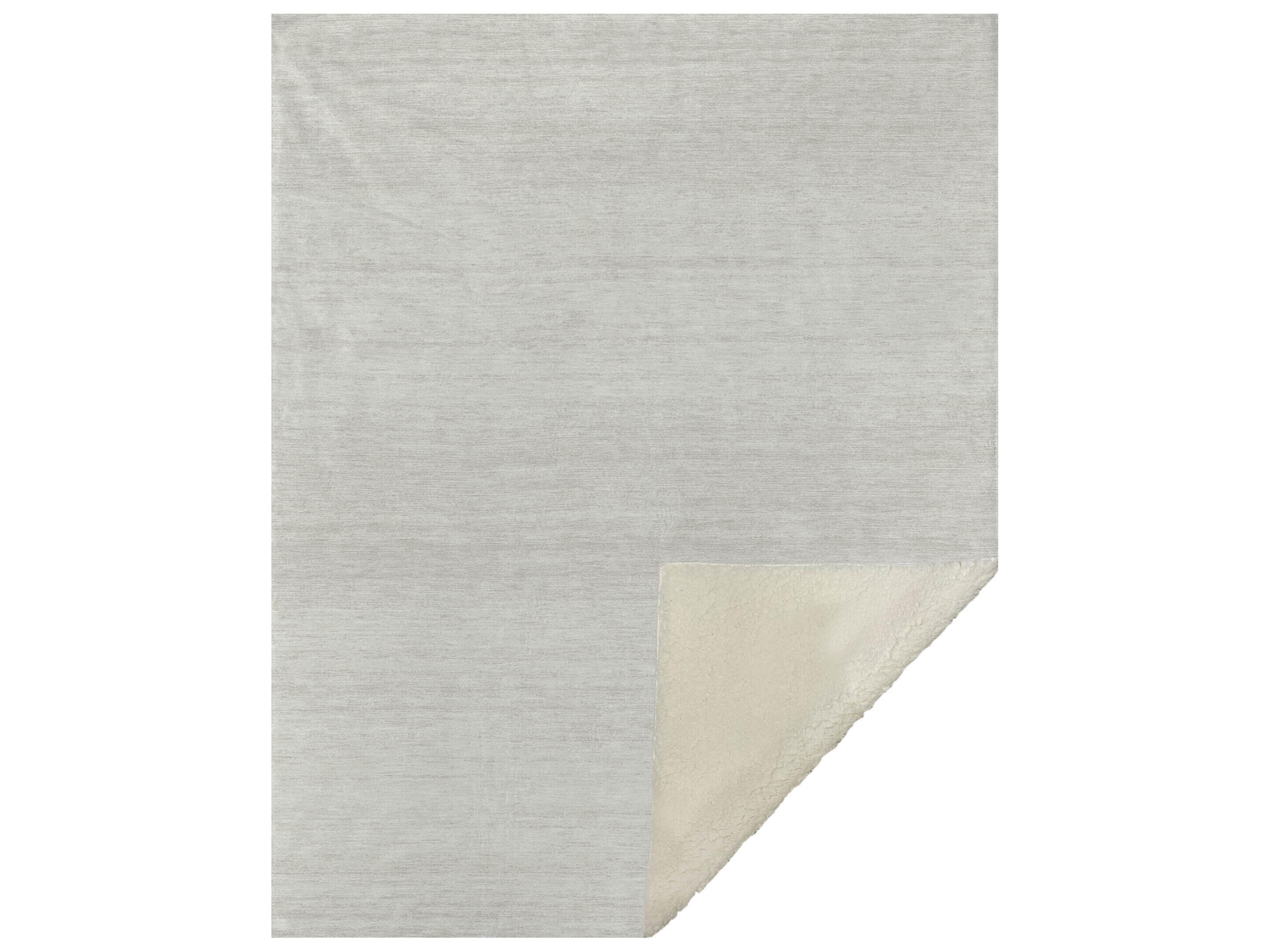 Dalyn Sherpa Ivory Polyester Throw