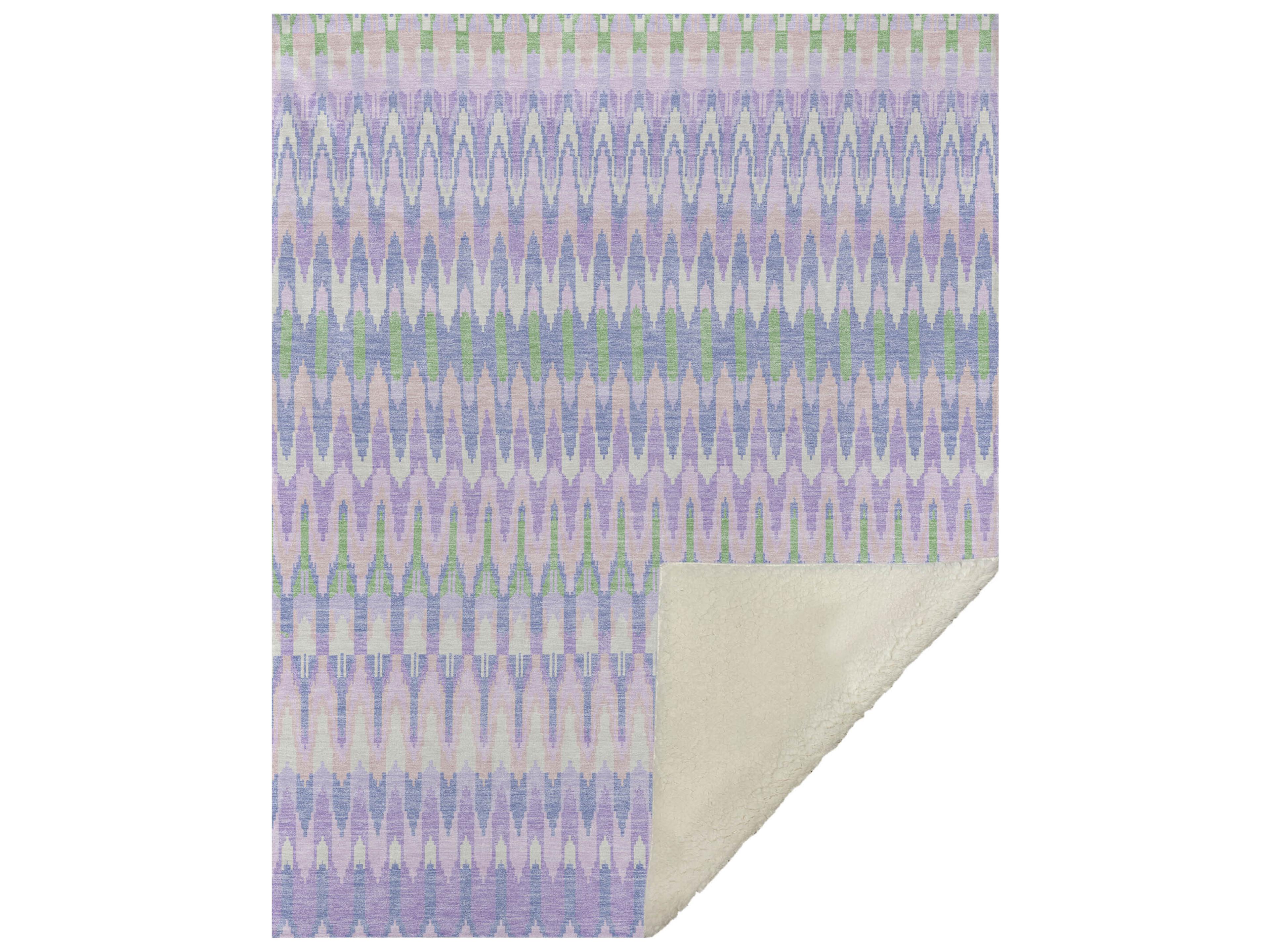 Dalyn Sherpa Purple Polyester Throw