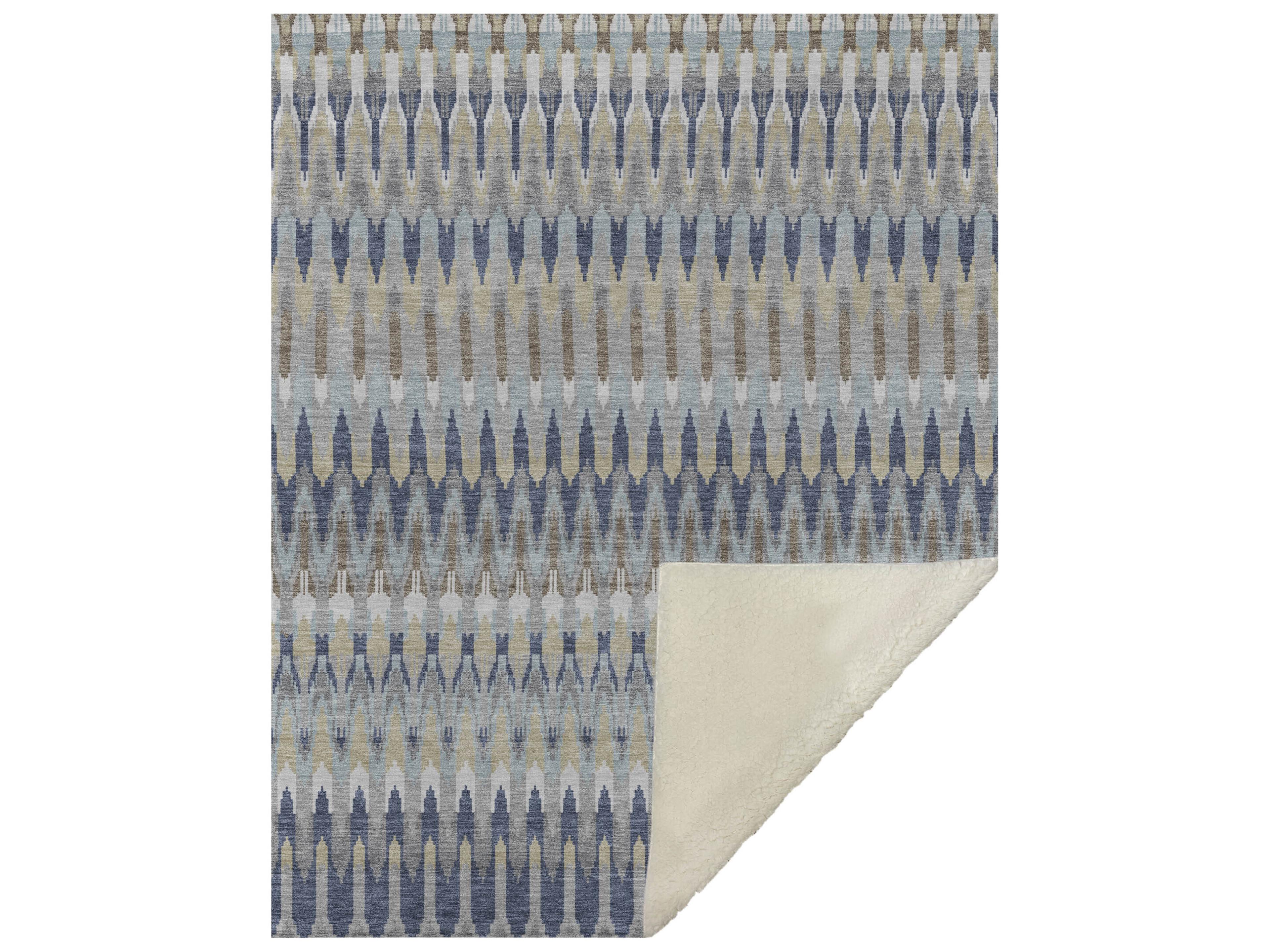 Dalyn Sherpa Brown Polyester Throw