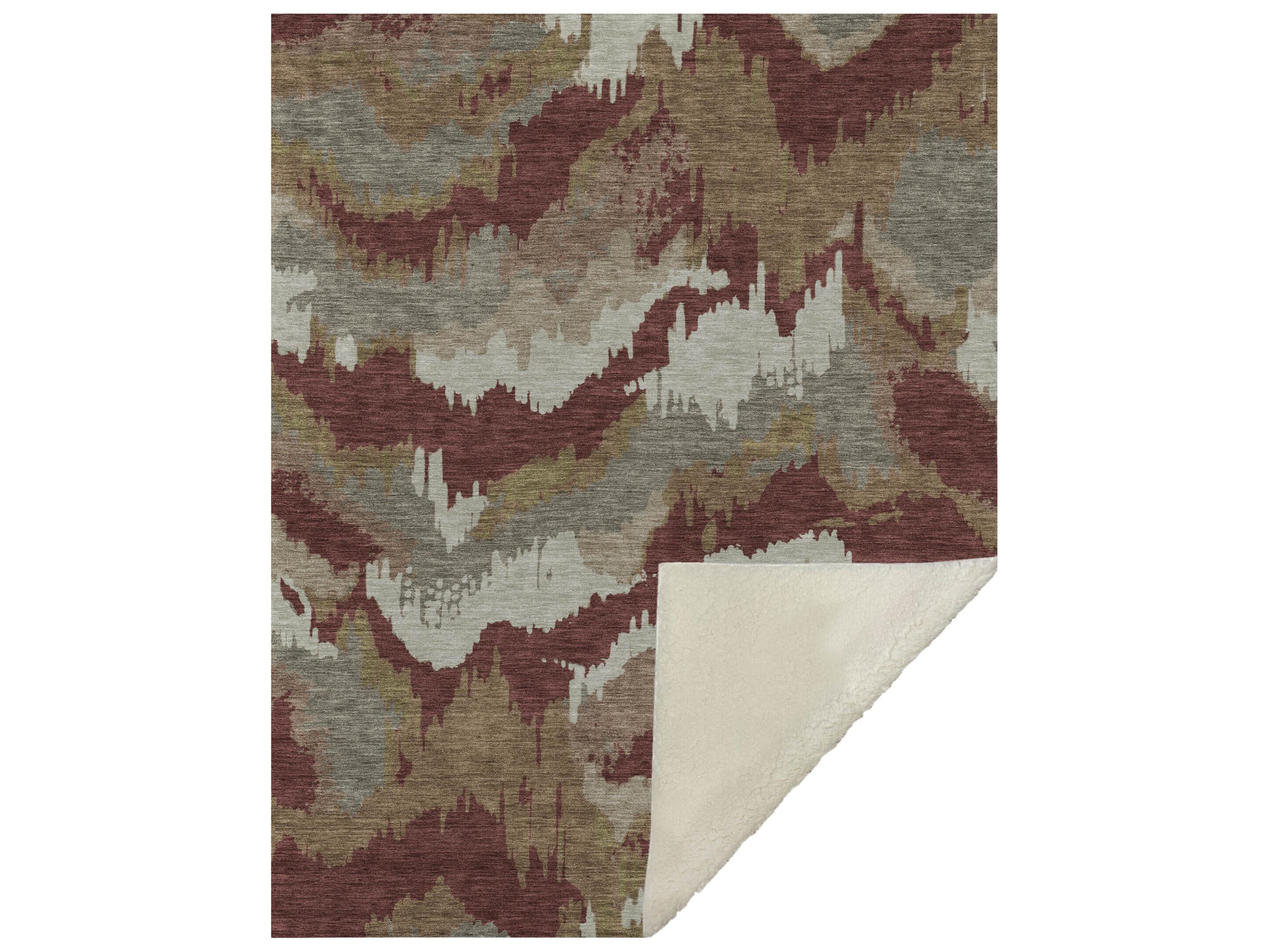 Dalyn Sherpa Orange Polyester Throw