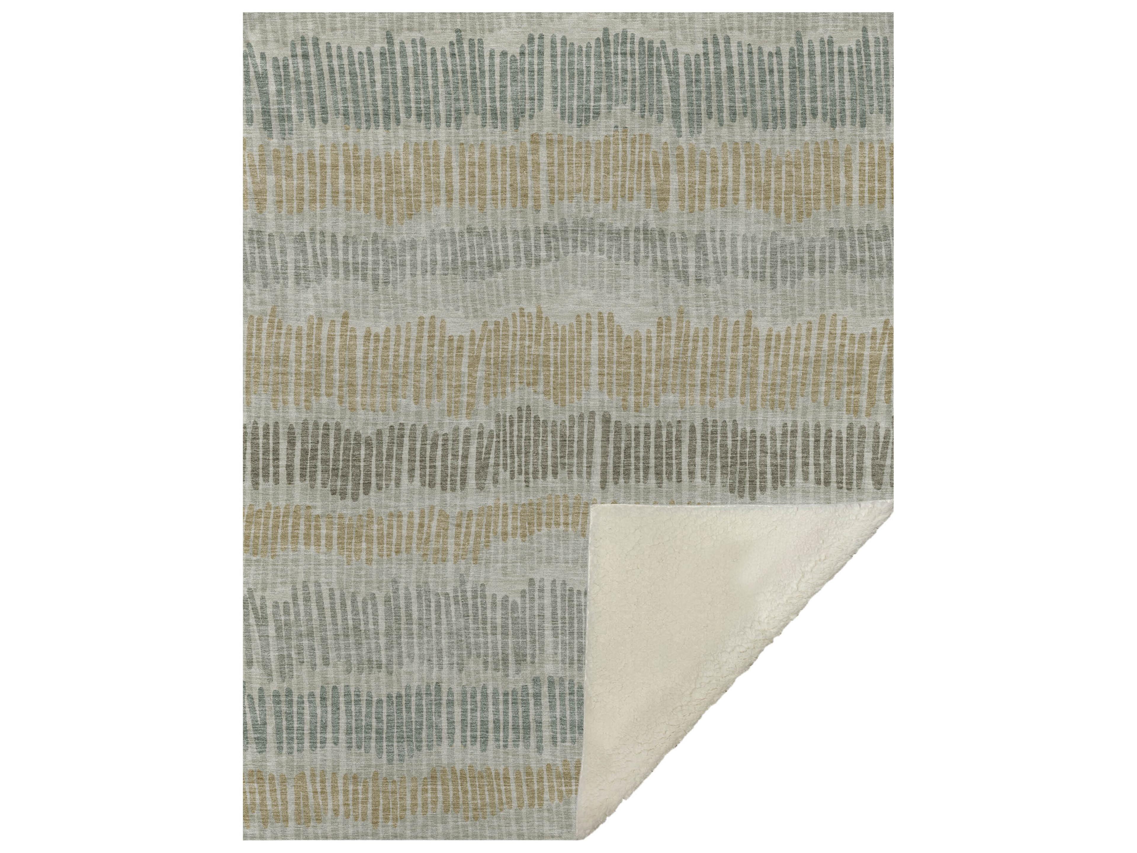 Dalyn Sherpa Brown Polyester Throw