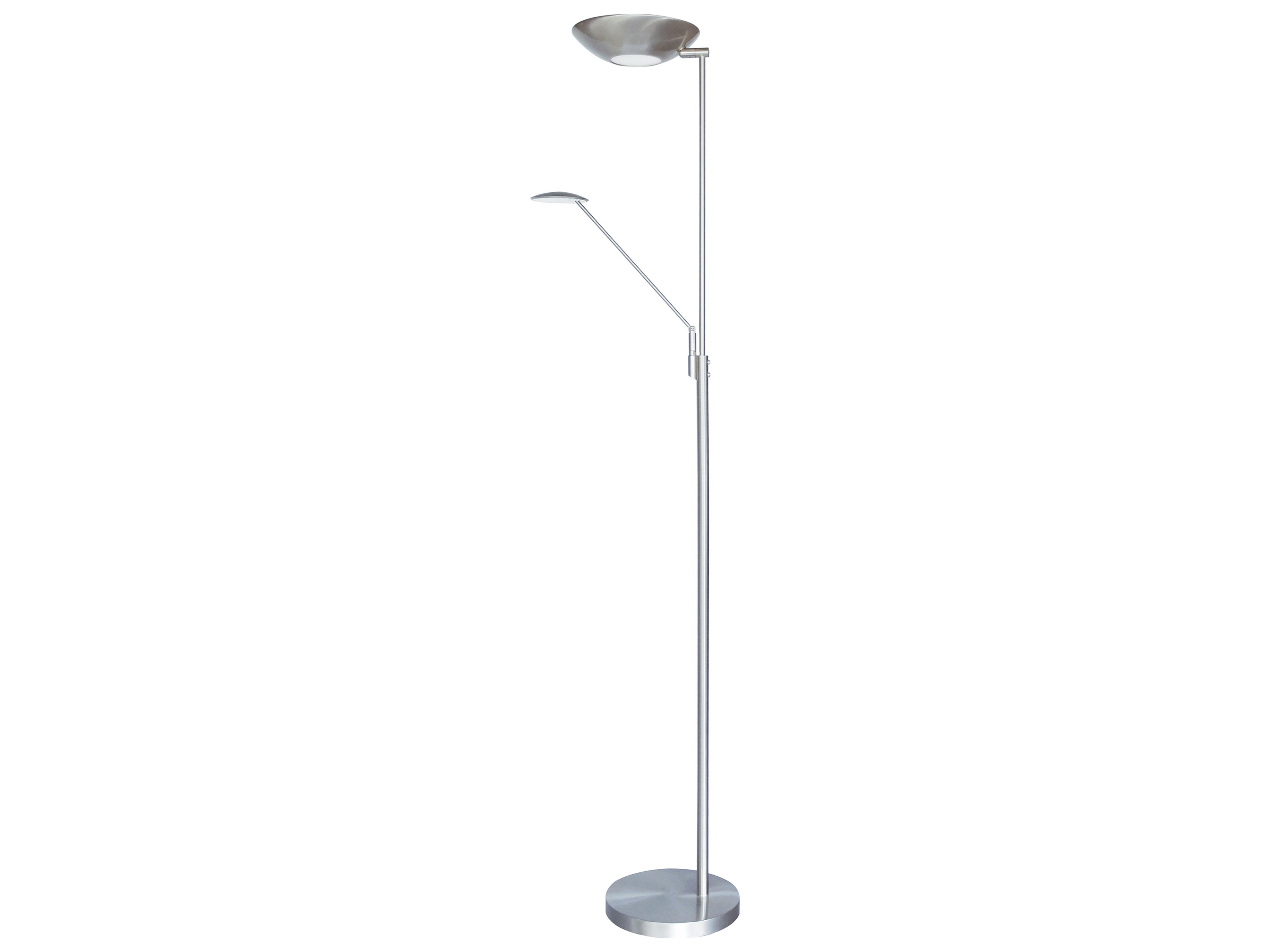 Dainolite Mother And Son Satin Chrome Polished Floor Lamp
