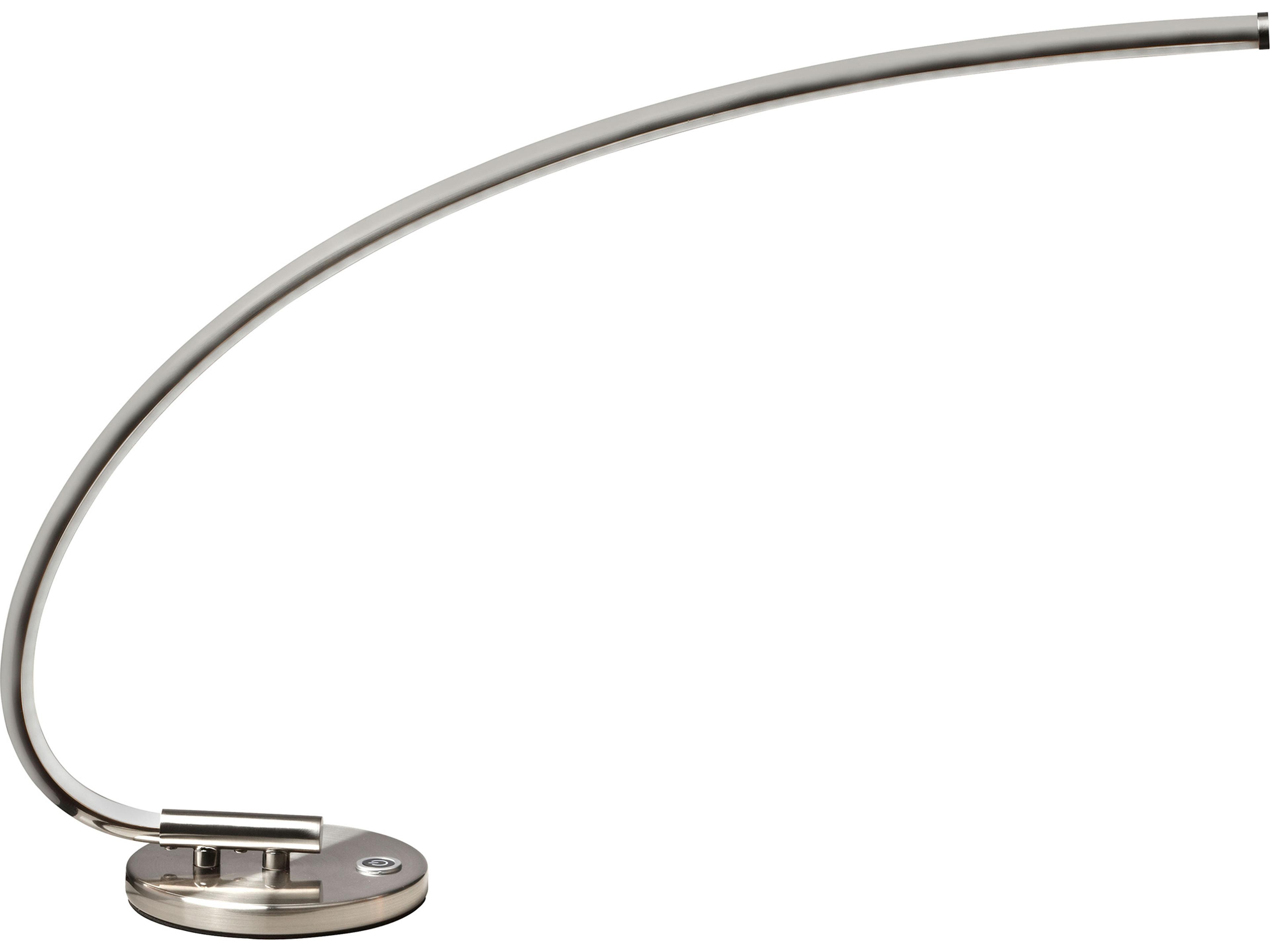 Dainolite Satin Chrome Silver Desk Lamp