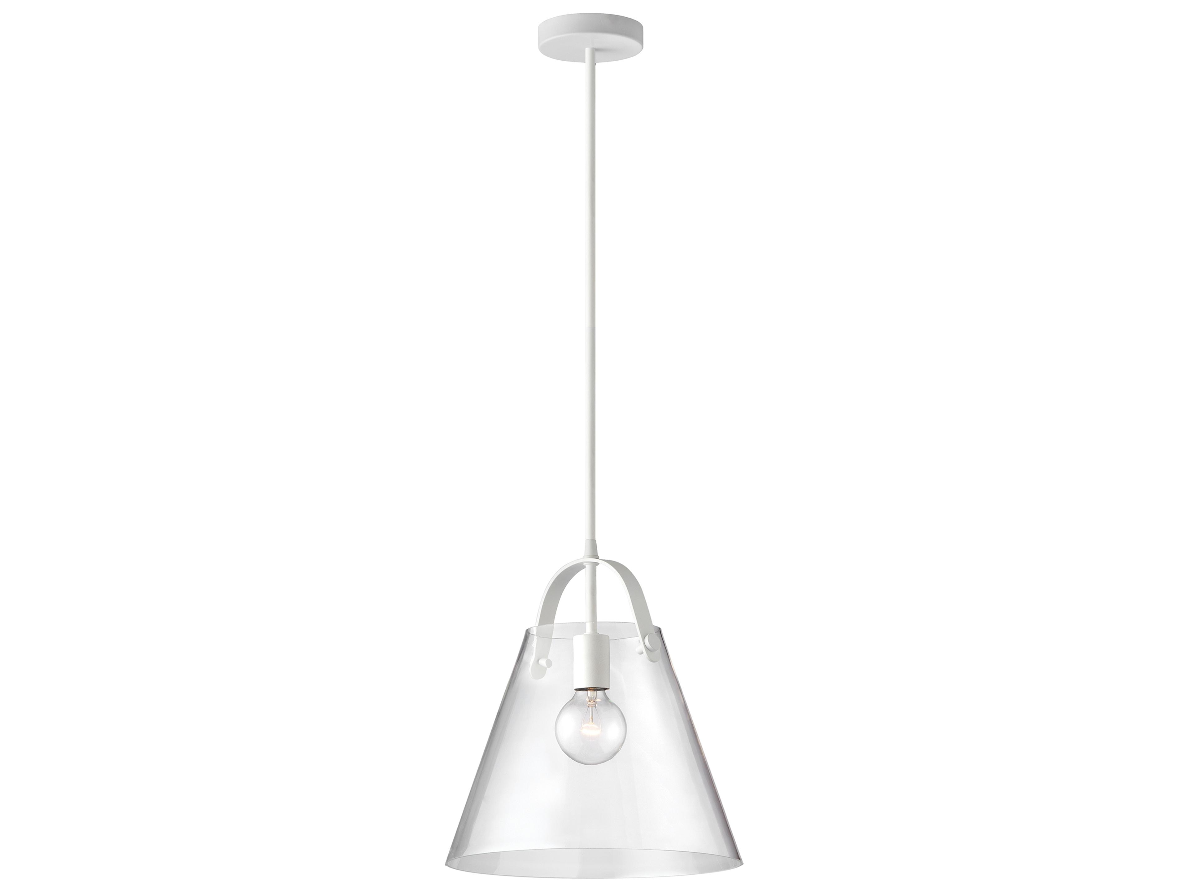Dainolite Polly 1-Light White Drum Pendant