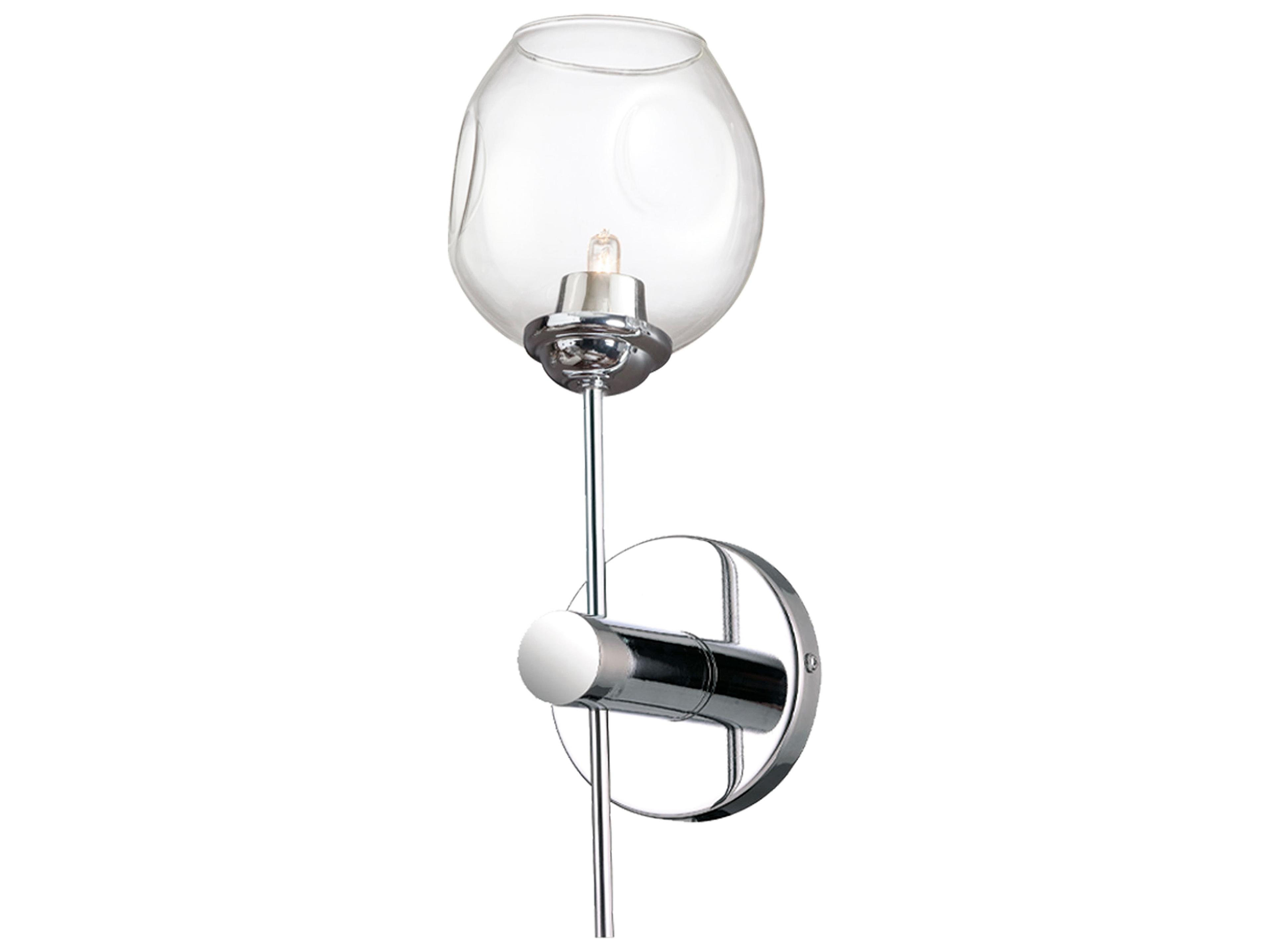 Dainolite Abii 1-Light Polished Chrome Wall Sconce