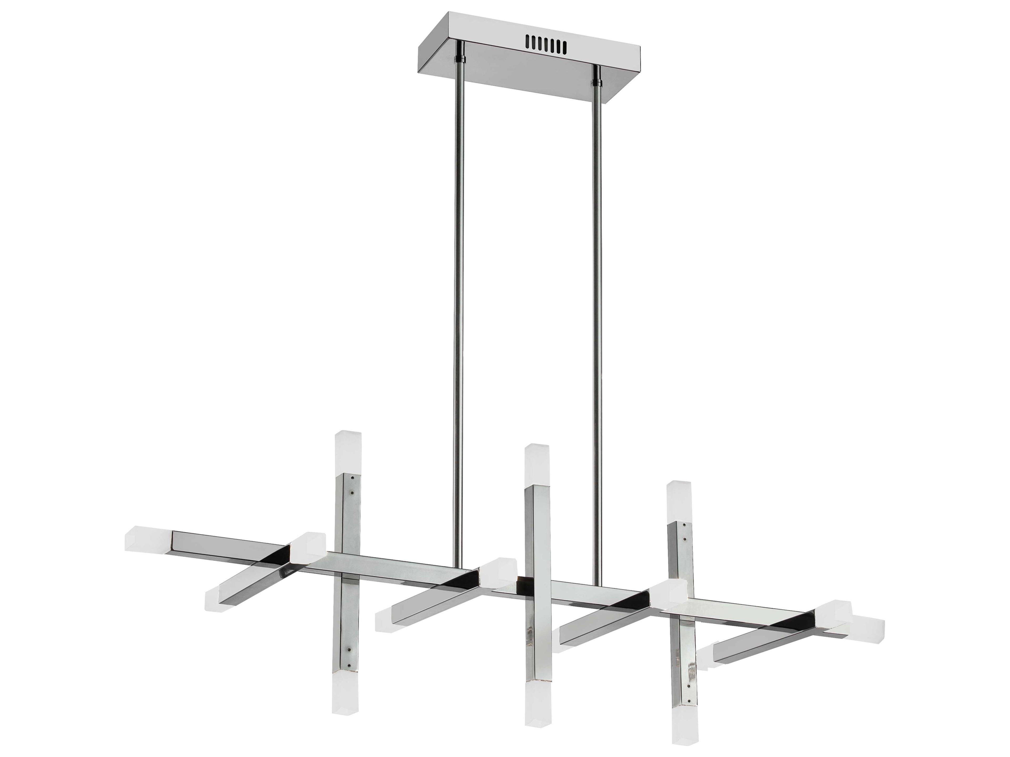 Dainolite Acasia 16-Light Polished Chrome Linear Island Pendant