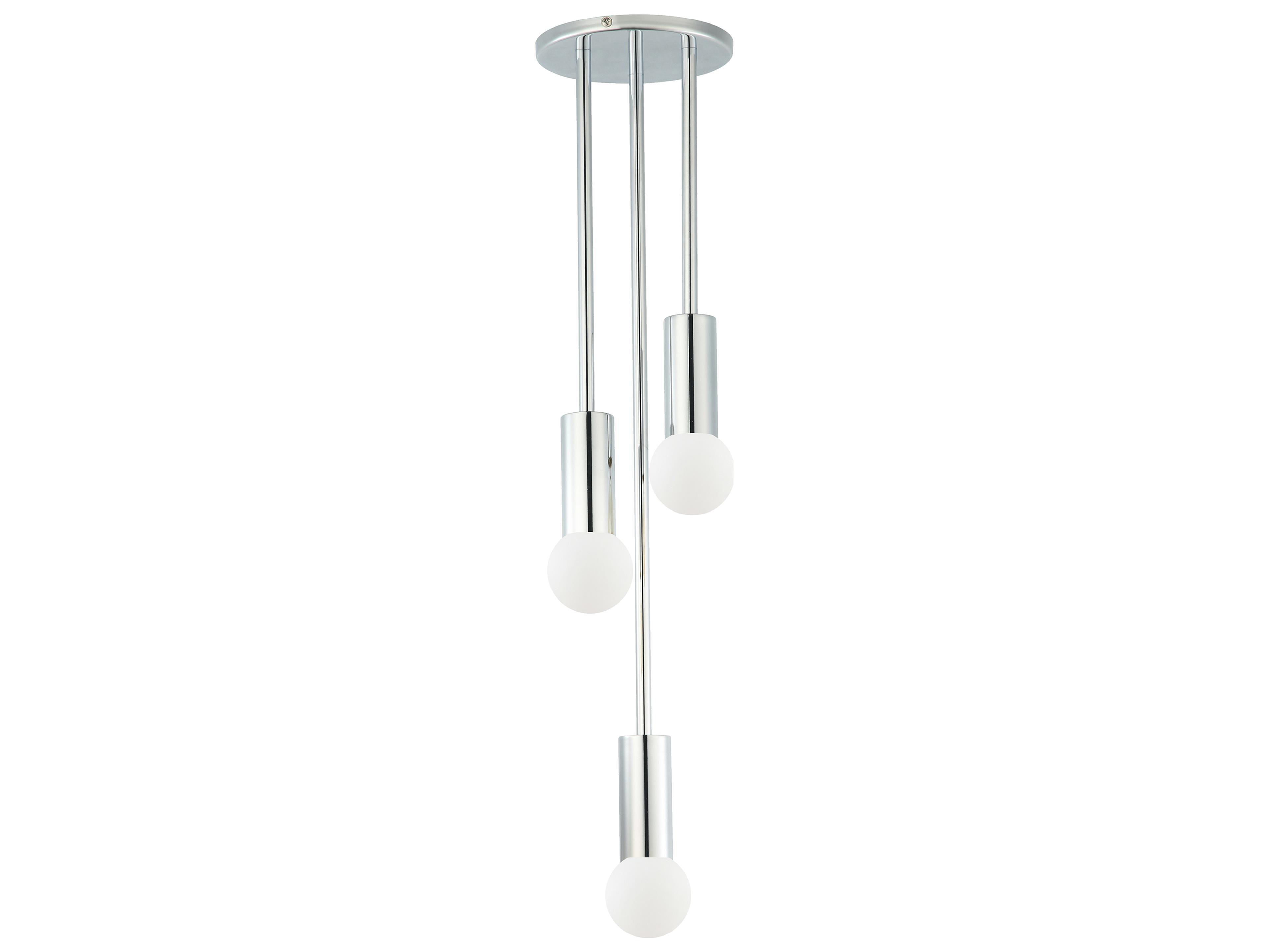 Dainolite Adams 3-Light Polished Chrome Pendant