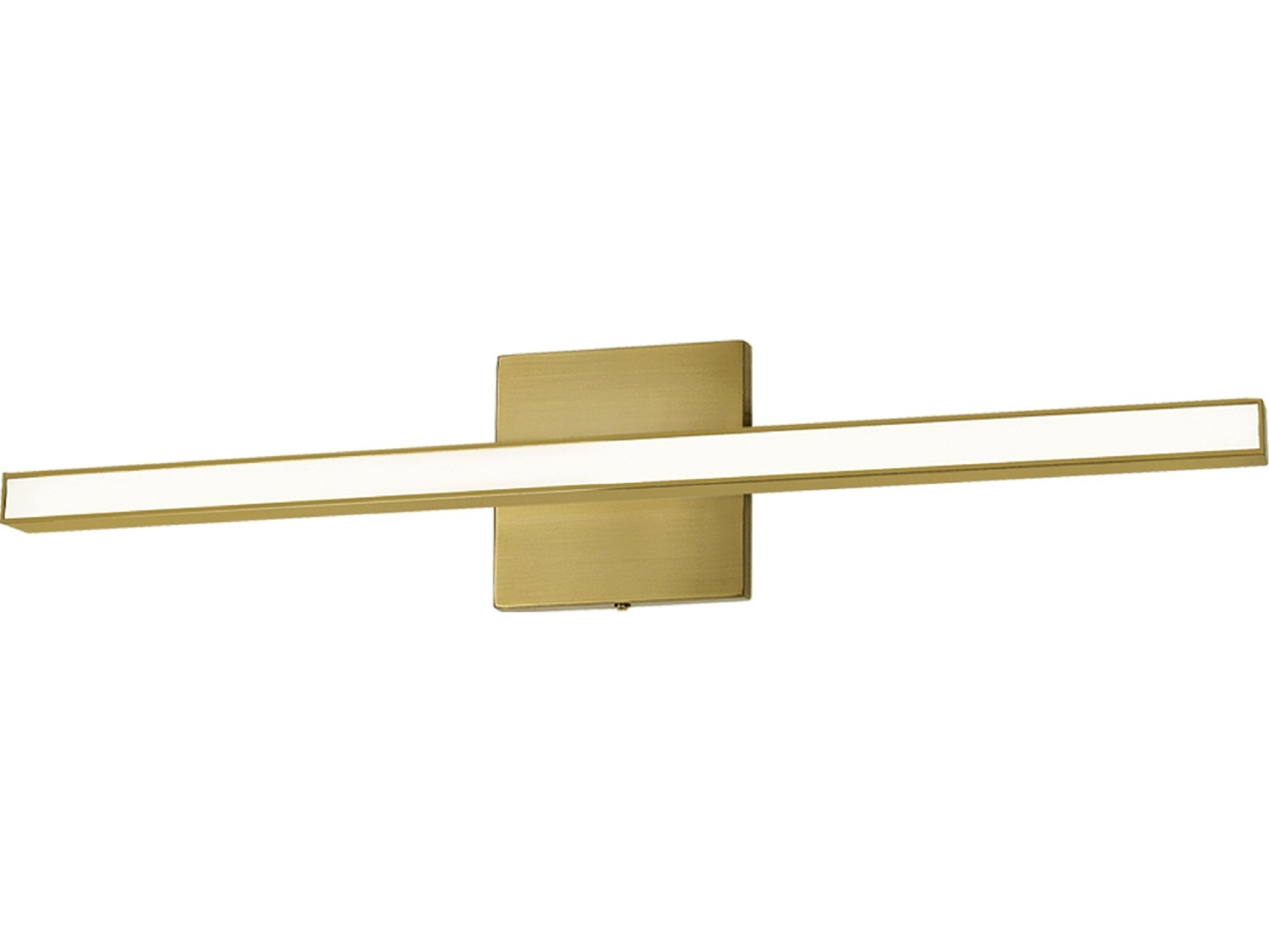 Dainolite Alexander 1-Light Aged Brass Vanity Light