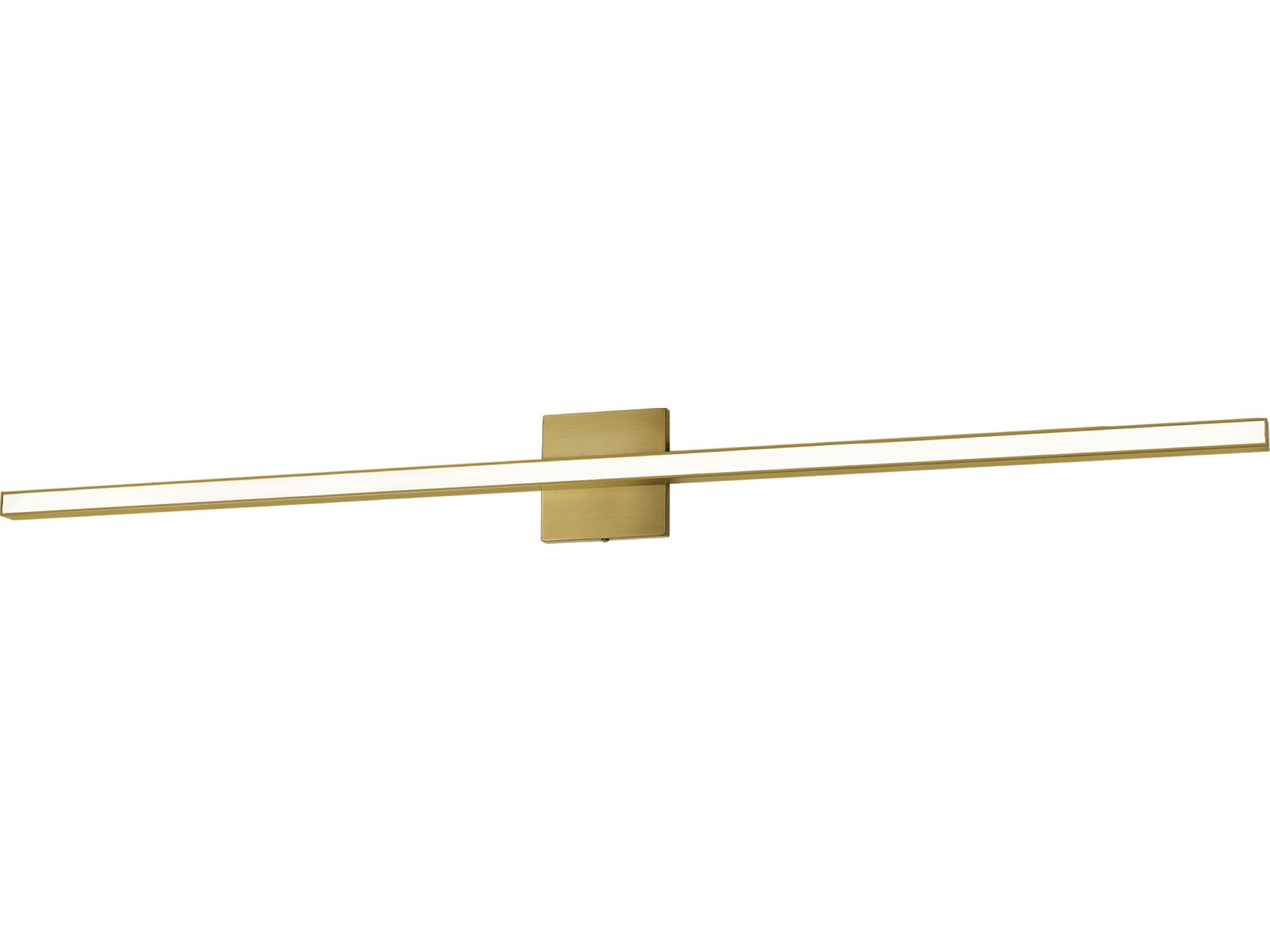 Dainolite Alexander 1-Light Aged Brass Vanity Light