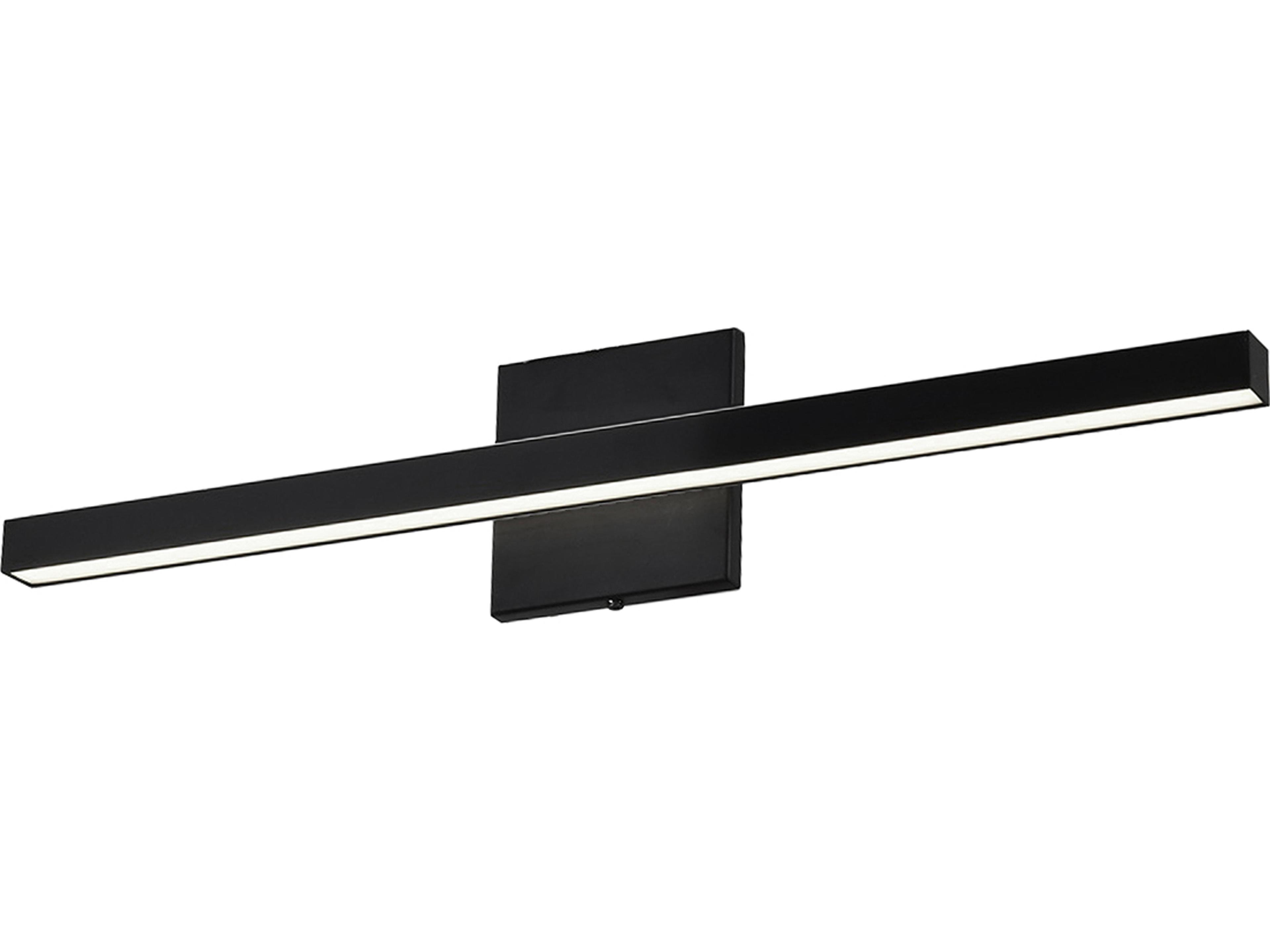 Dainolite Arandel 1-Light Matte Black Vanity Light