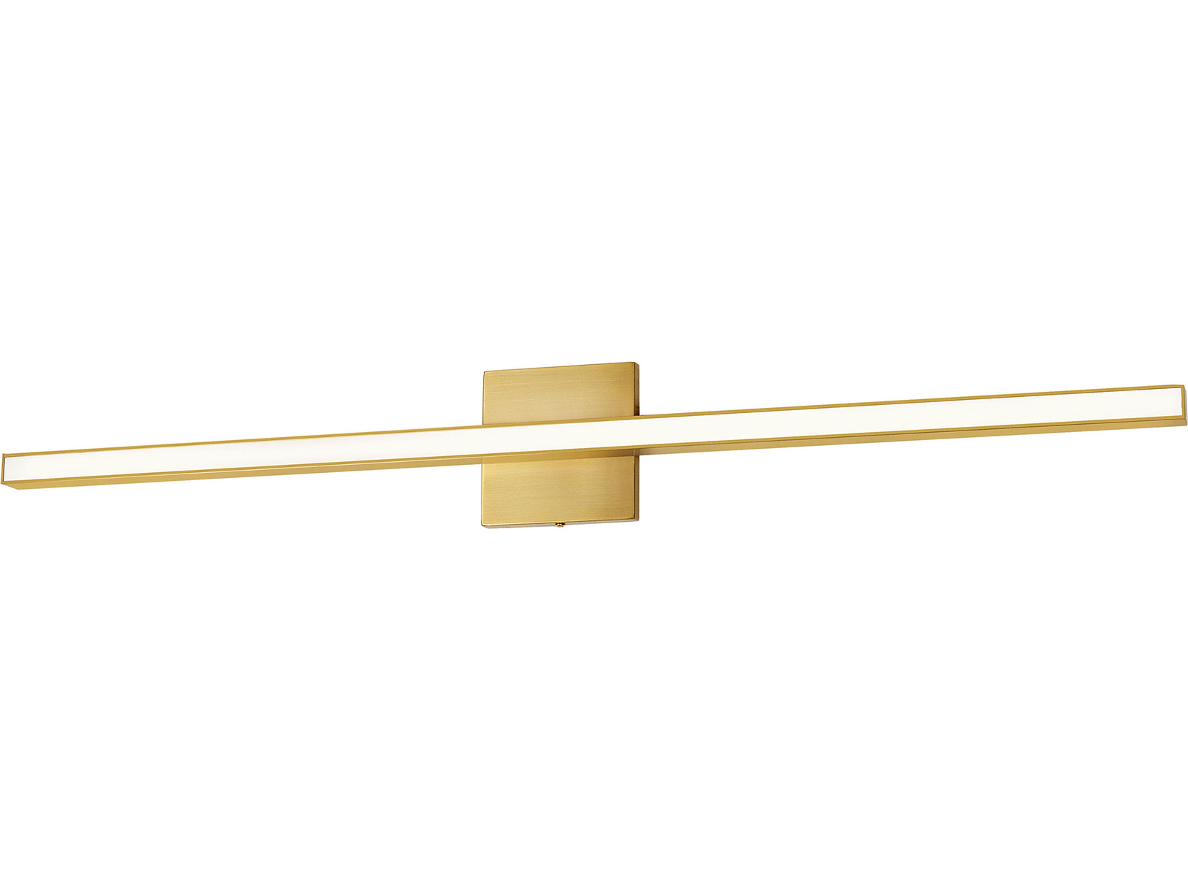 Dainolite Arandel 1-Light Aged Brass Vanity Light