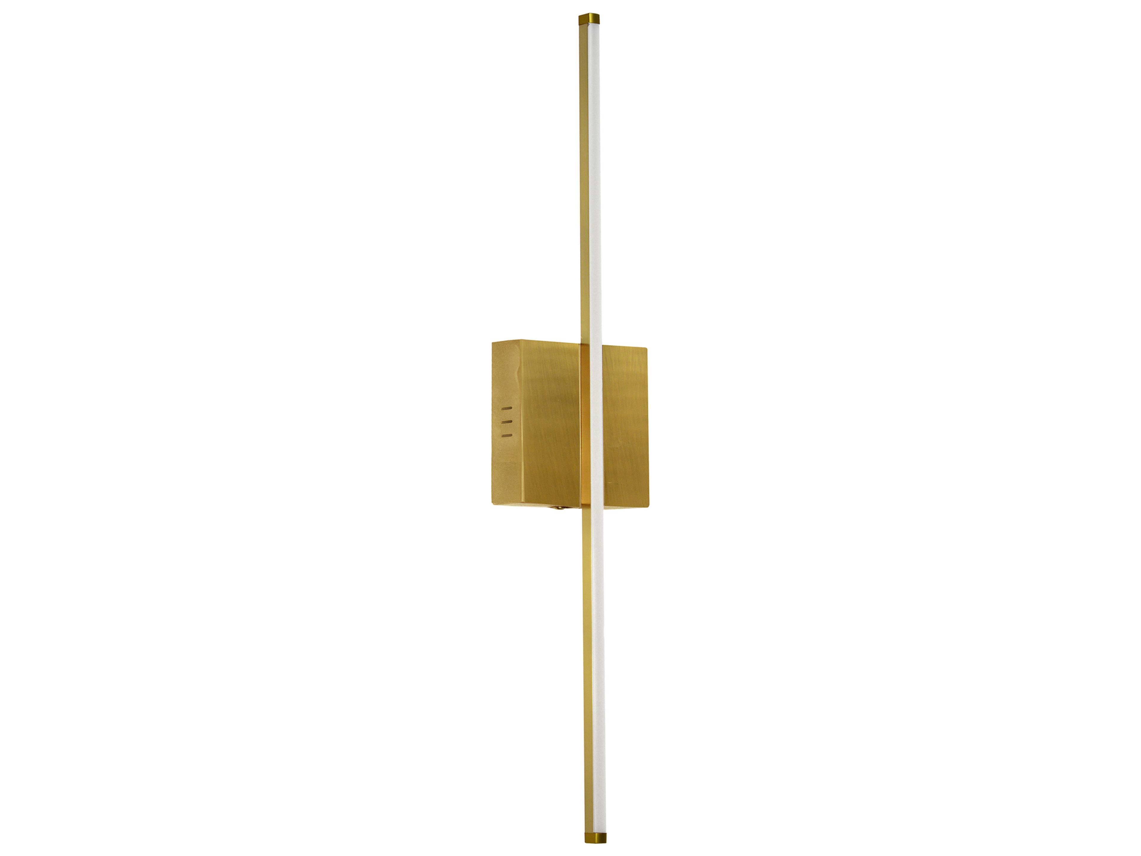Dainolite Array 1-Light Aged Brass Wall Sconce