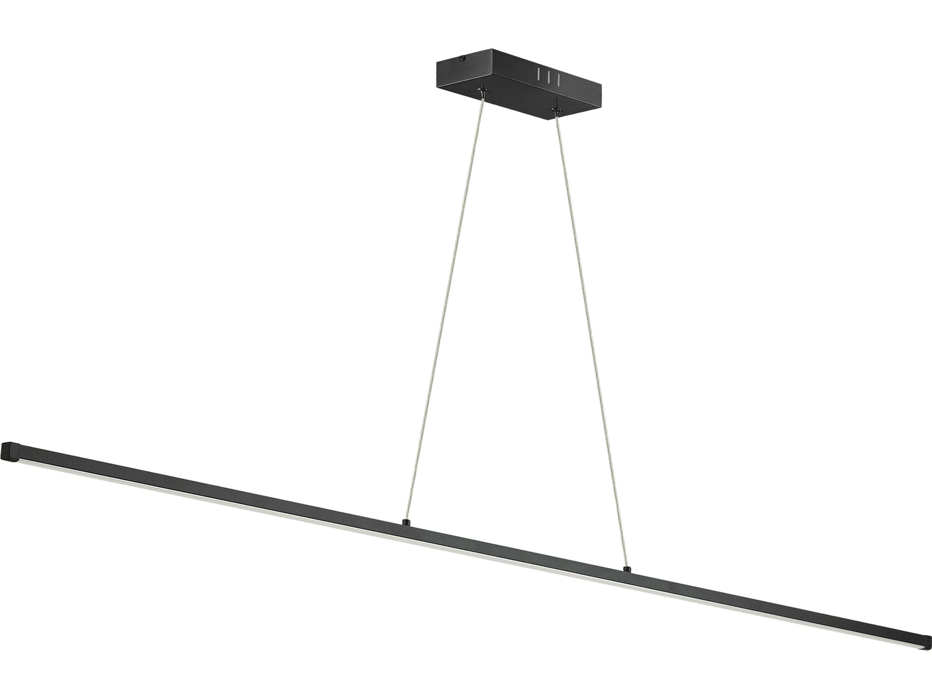 Dainolite Array 1-Light Matte Black Linear Island Pendant