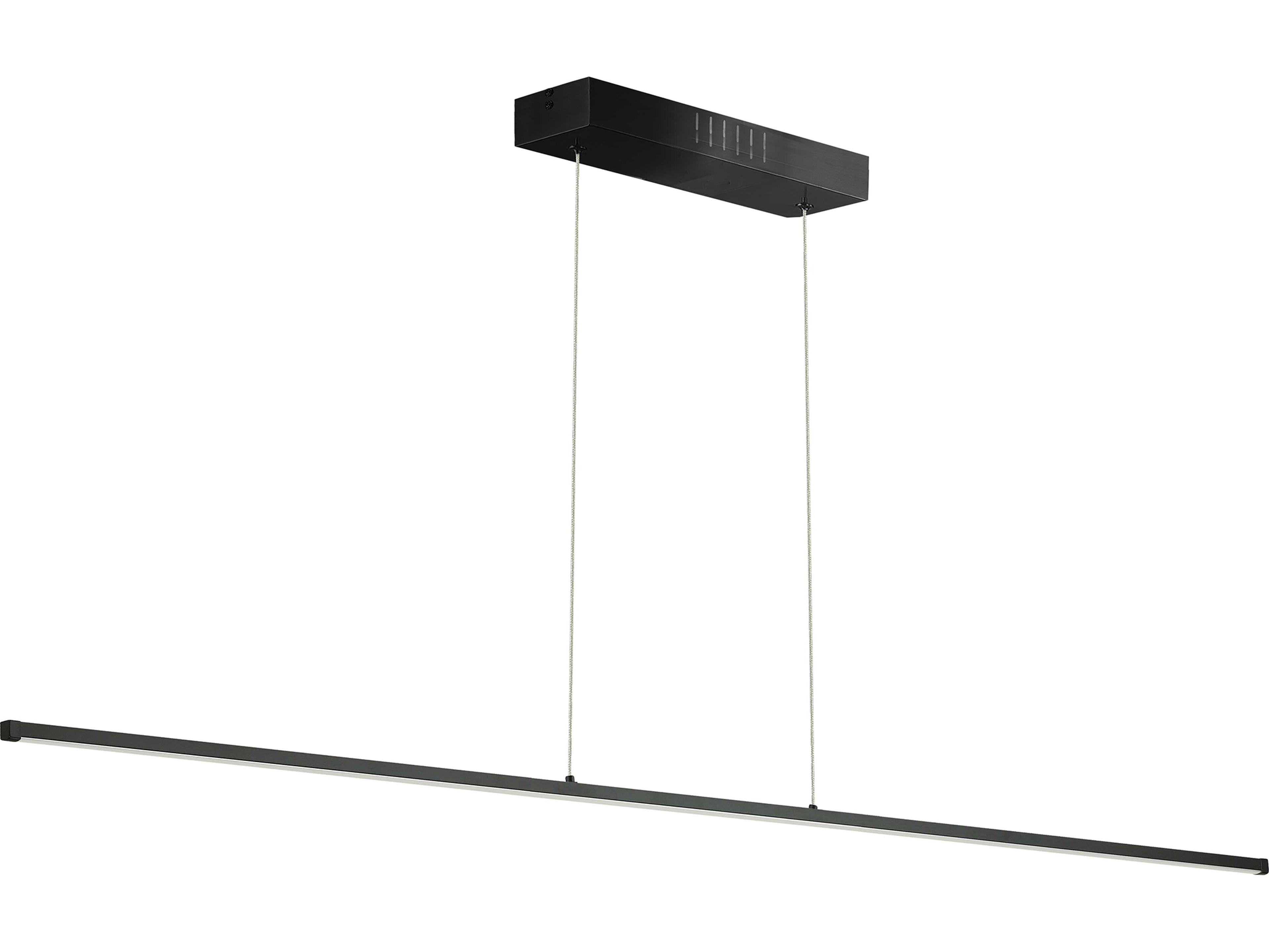 Dainolite Array 1-Light Matte Black Linear Island Pendant