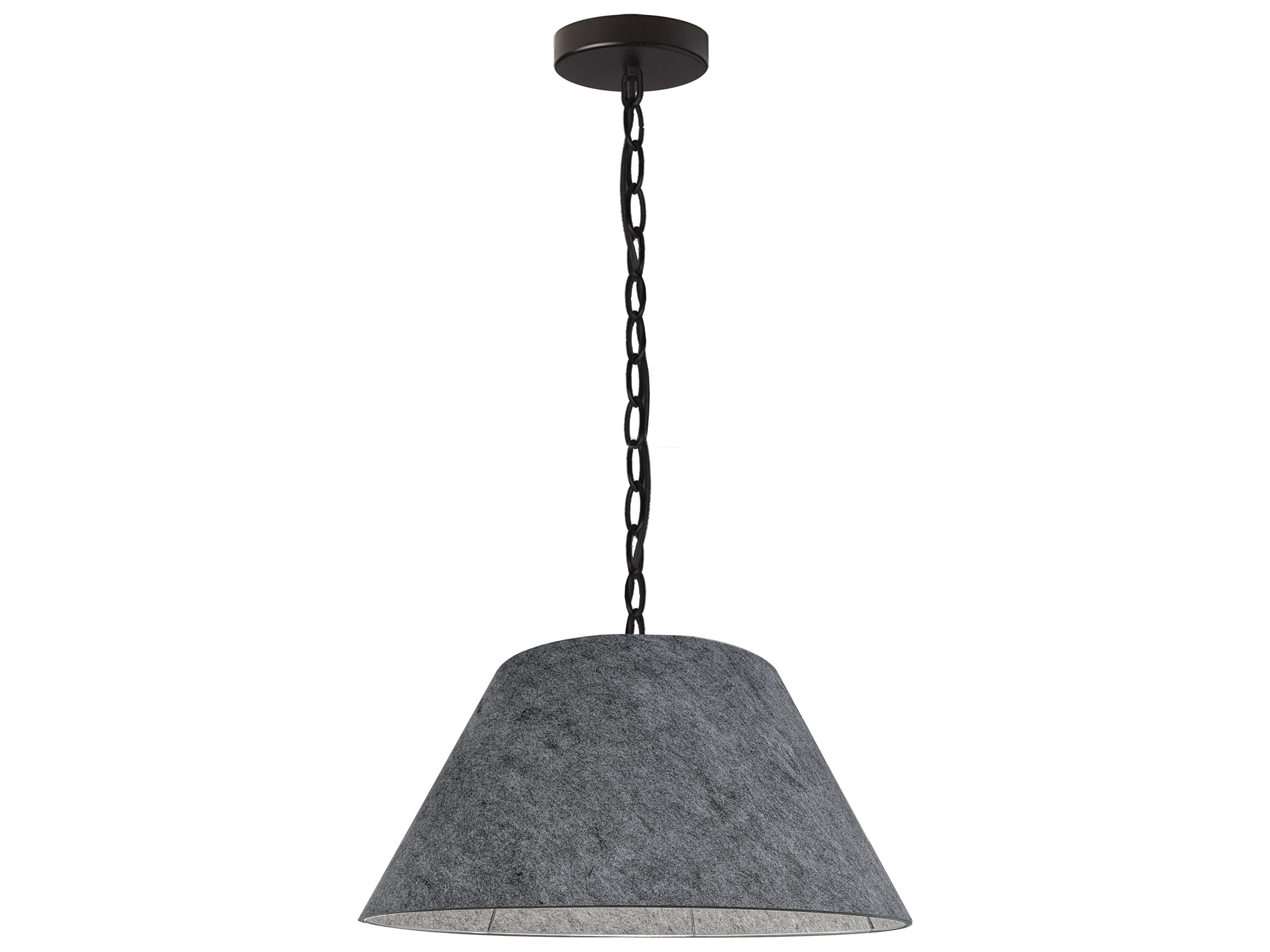 Dainolite Brynn 1-Light Grey Black Pendant