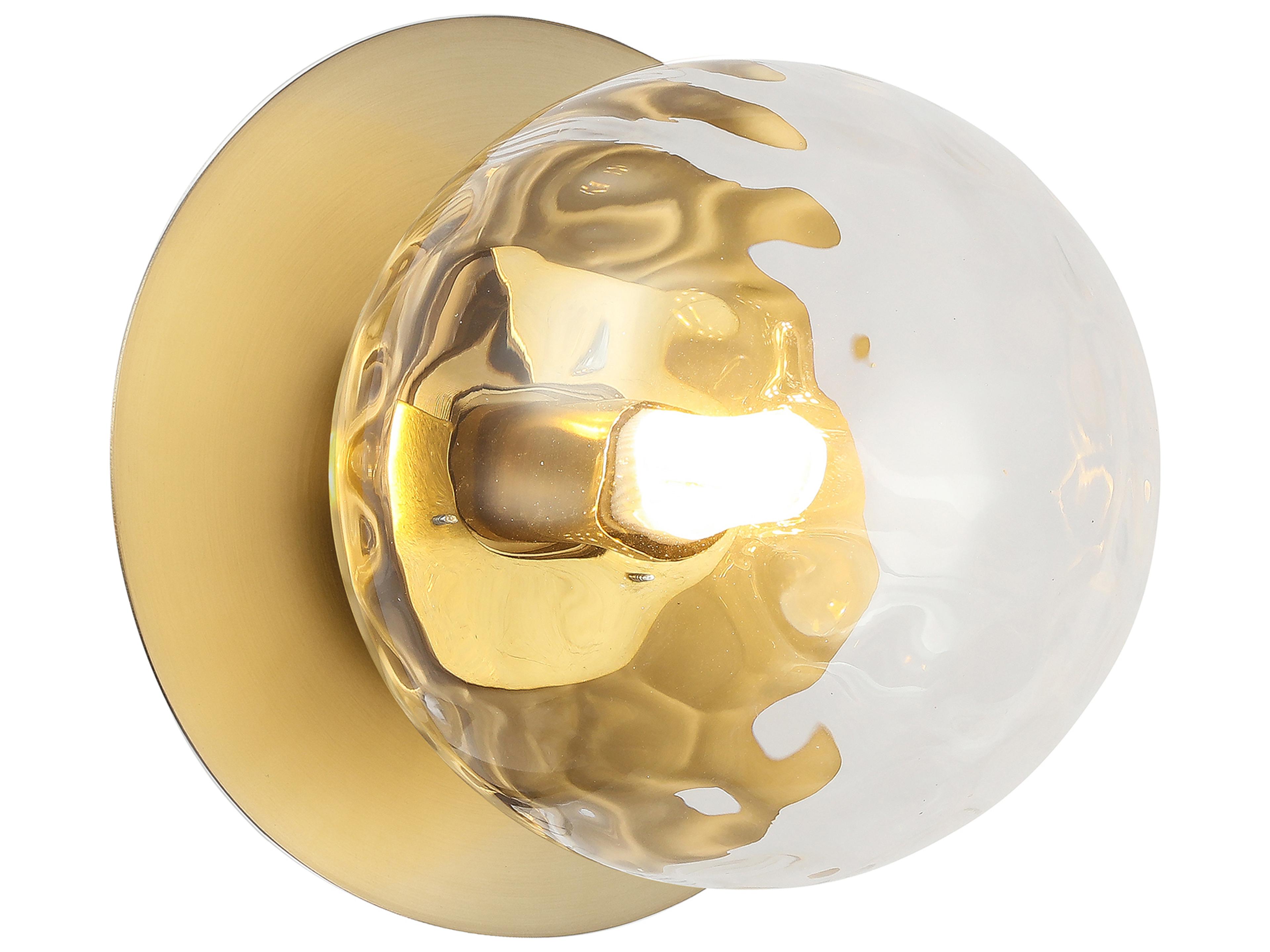 Dainolite Burlat 1-Light Aged Brass Wall Sconce