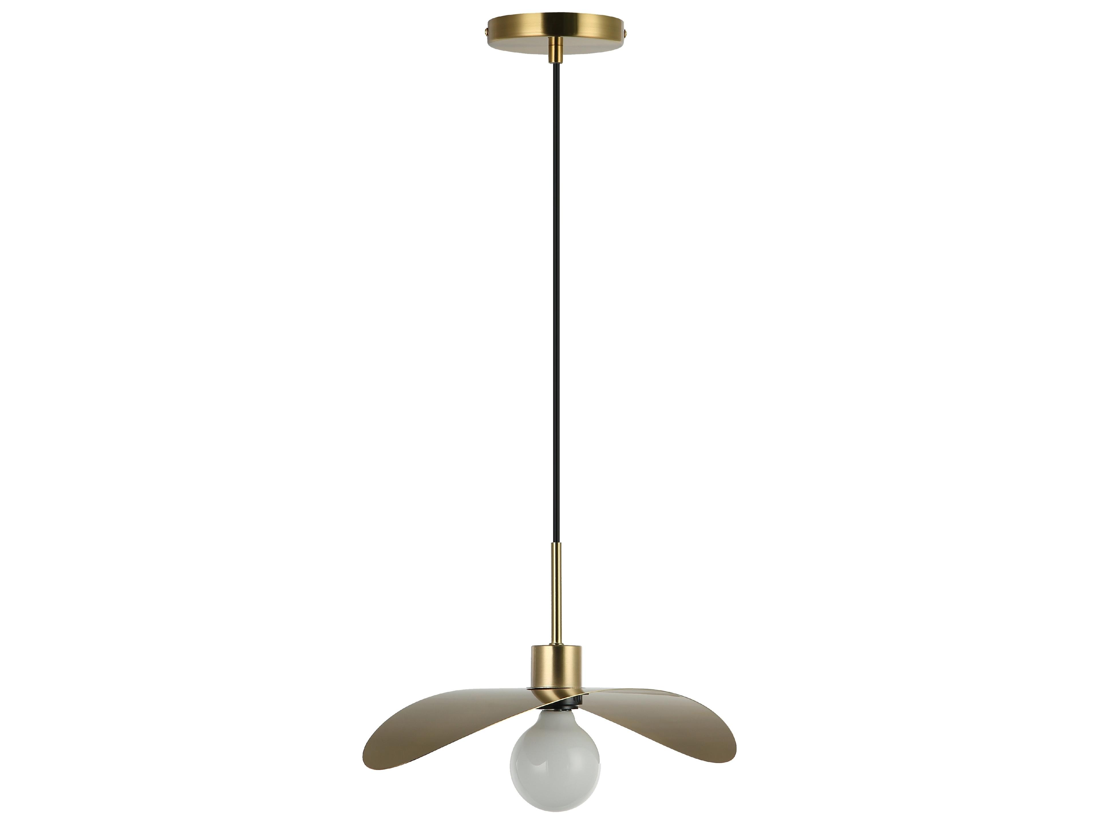 Dainolite Christobel 1-Light Aged Brass Pendant