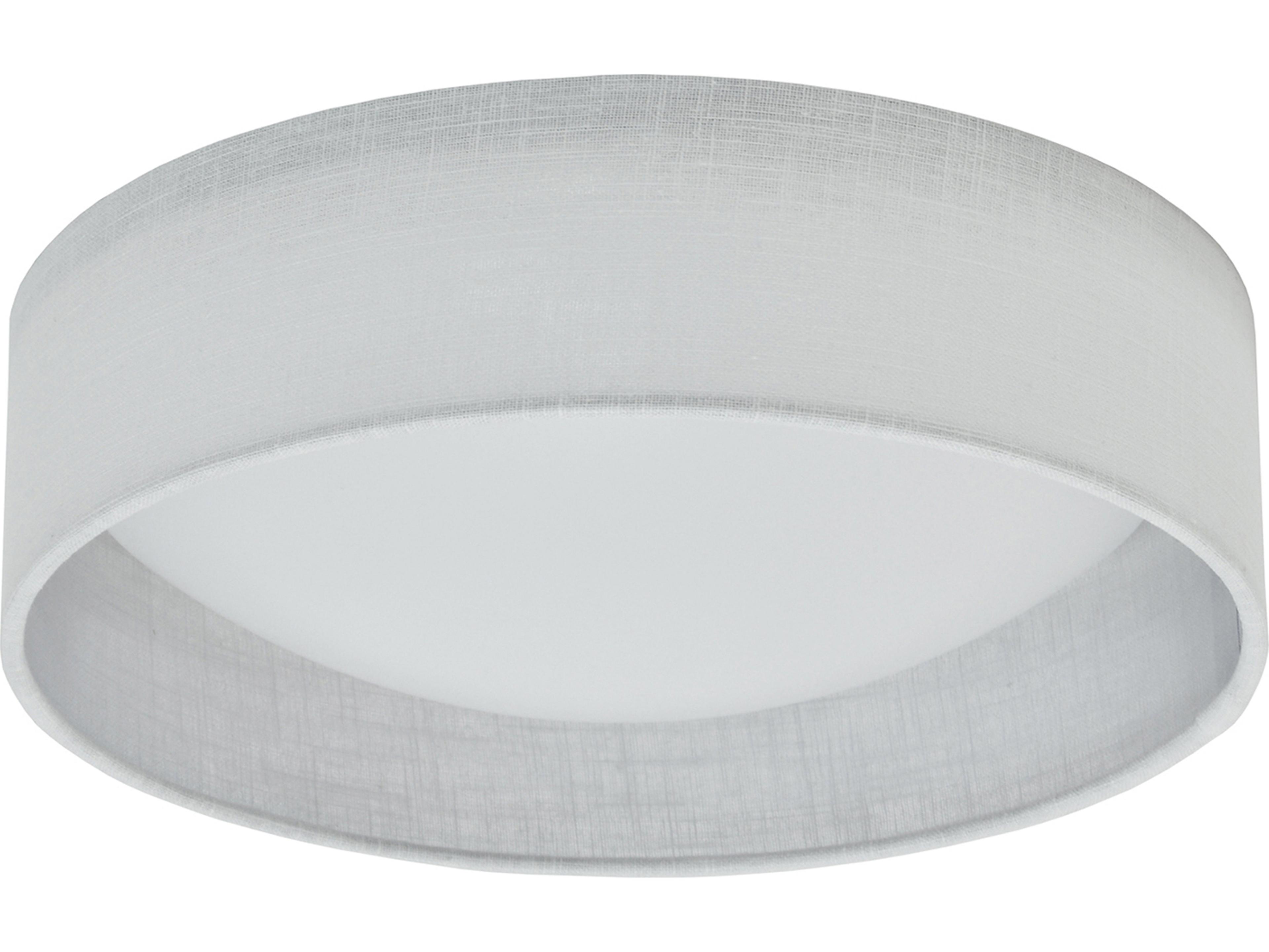 Dainolite Corinne 1-Light Micro White Drum Flush Mount